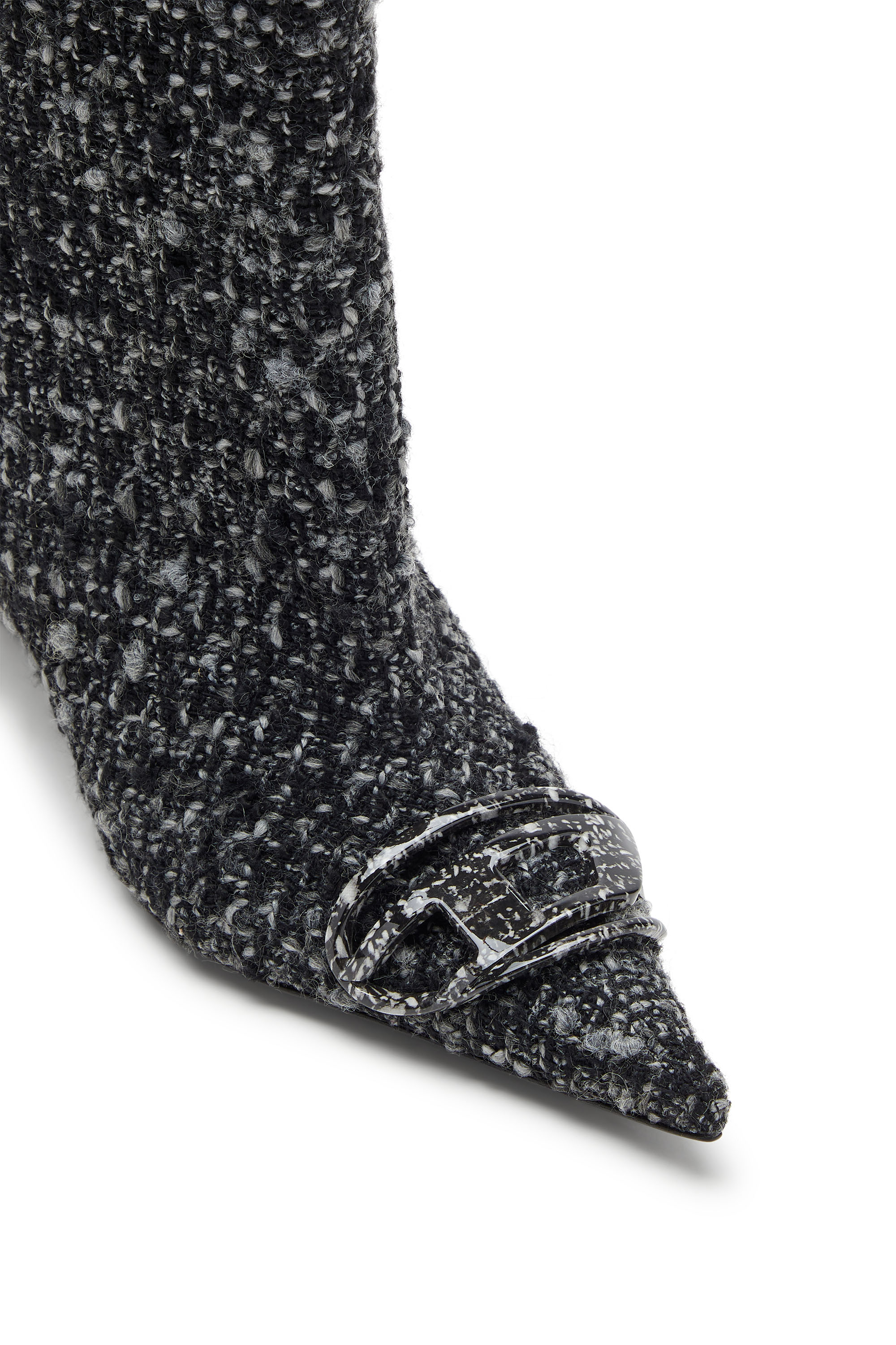 D-VENUS 40 KB TUBE, Black Diesel - D-VENUS 40 KB TUBE, Woman's D-Venus-Bouclé  knee-high boots in Black - 5