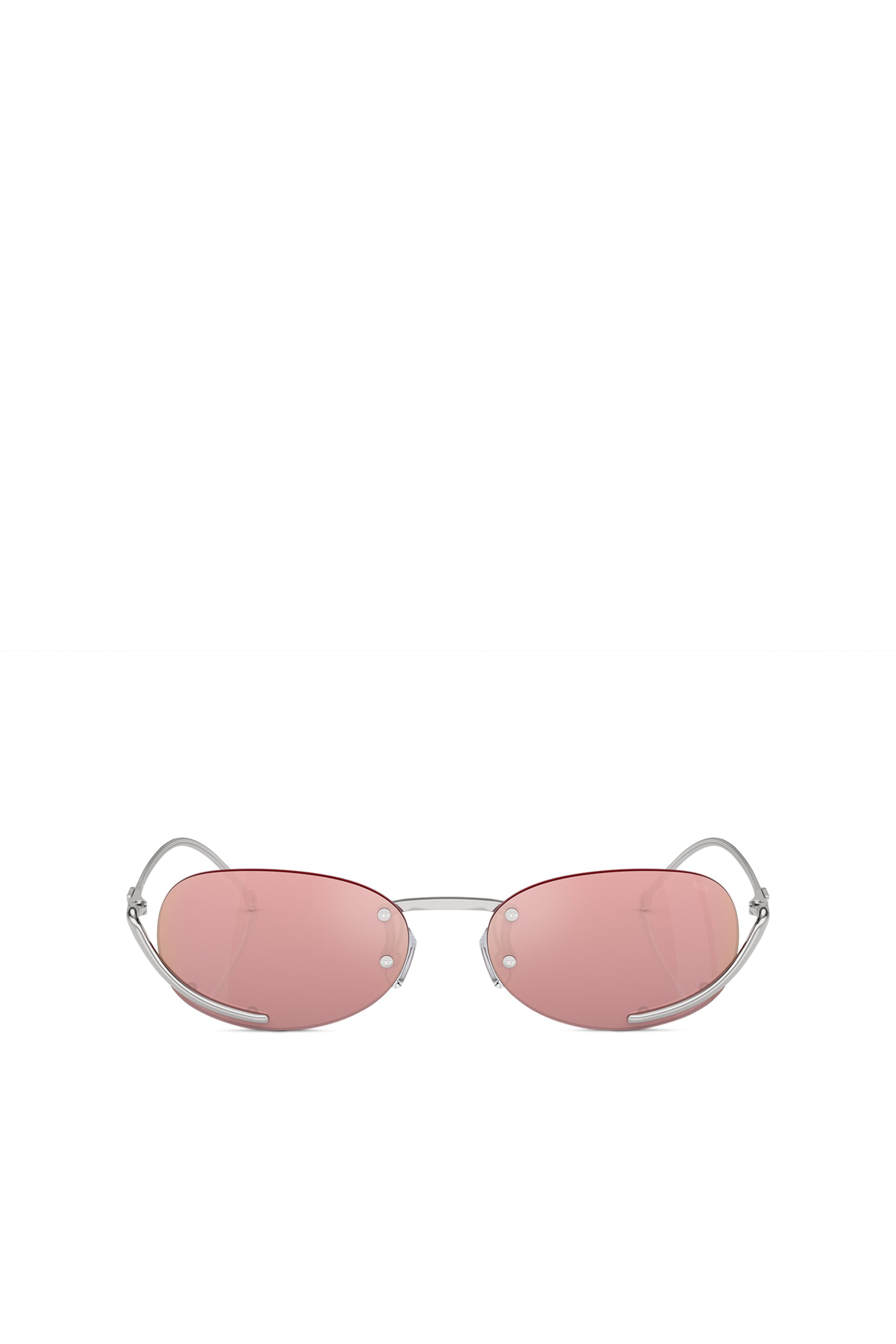 Diesel - 0DL1004, Unisex Ovaler Modell Brille in Rosa - 1