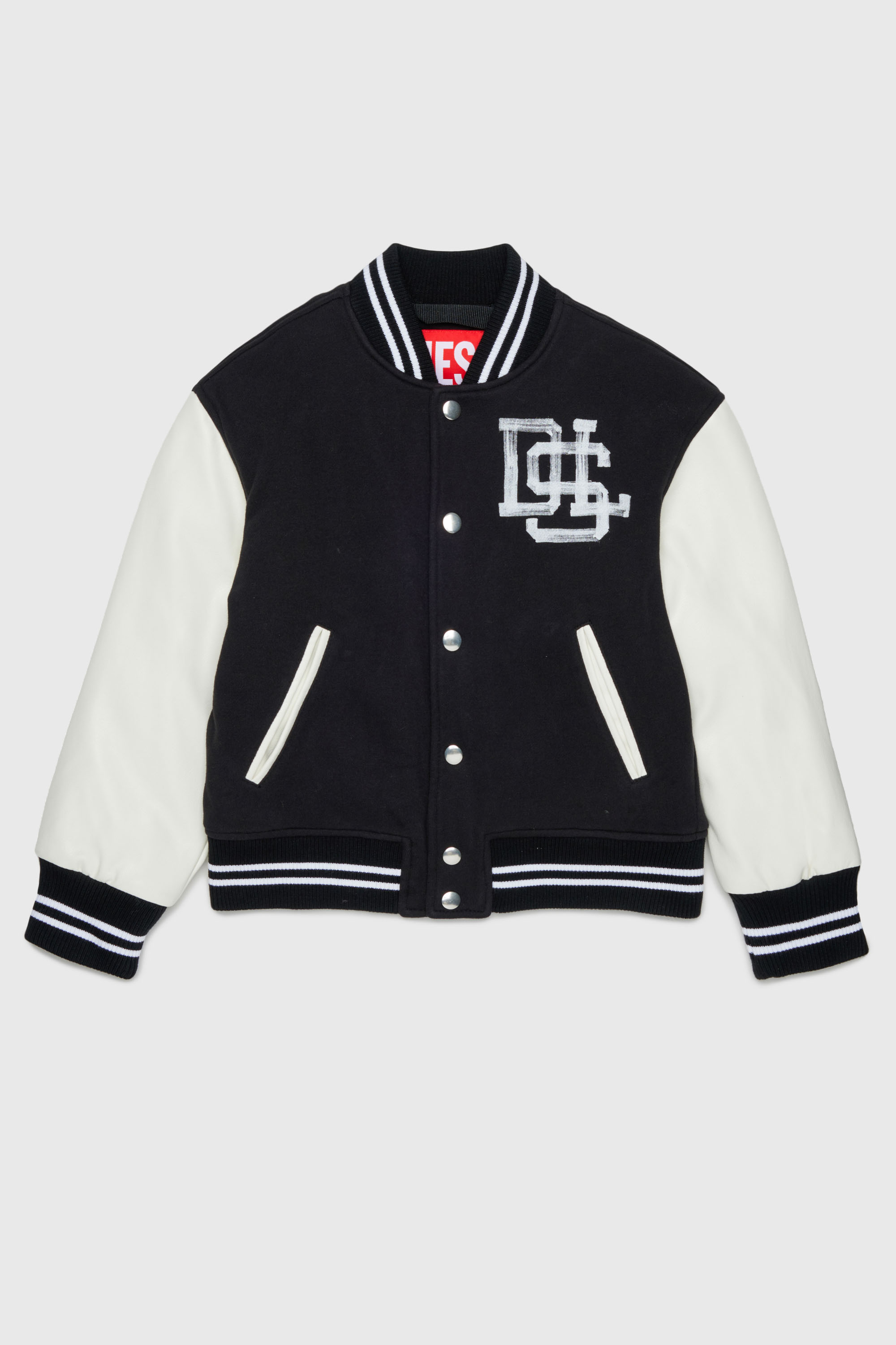 Diesel - JBAND, Herren Colour-block Varsity-Jacke in Schwarz - 1
