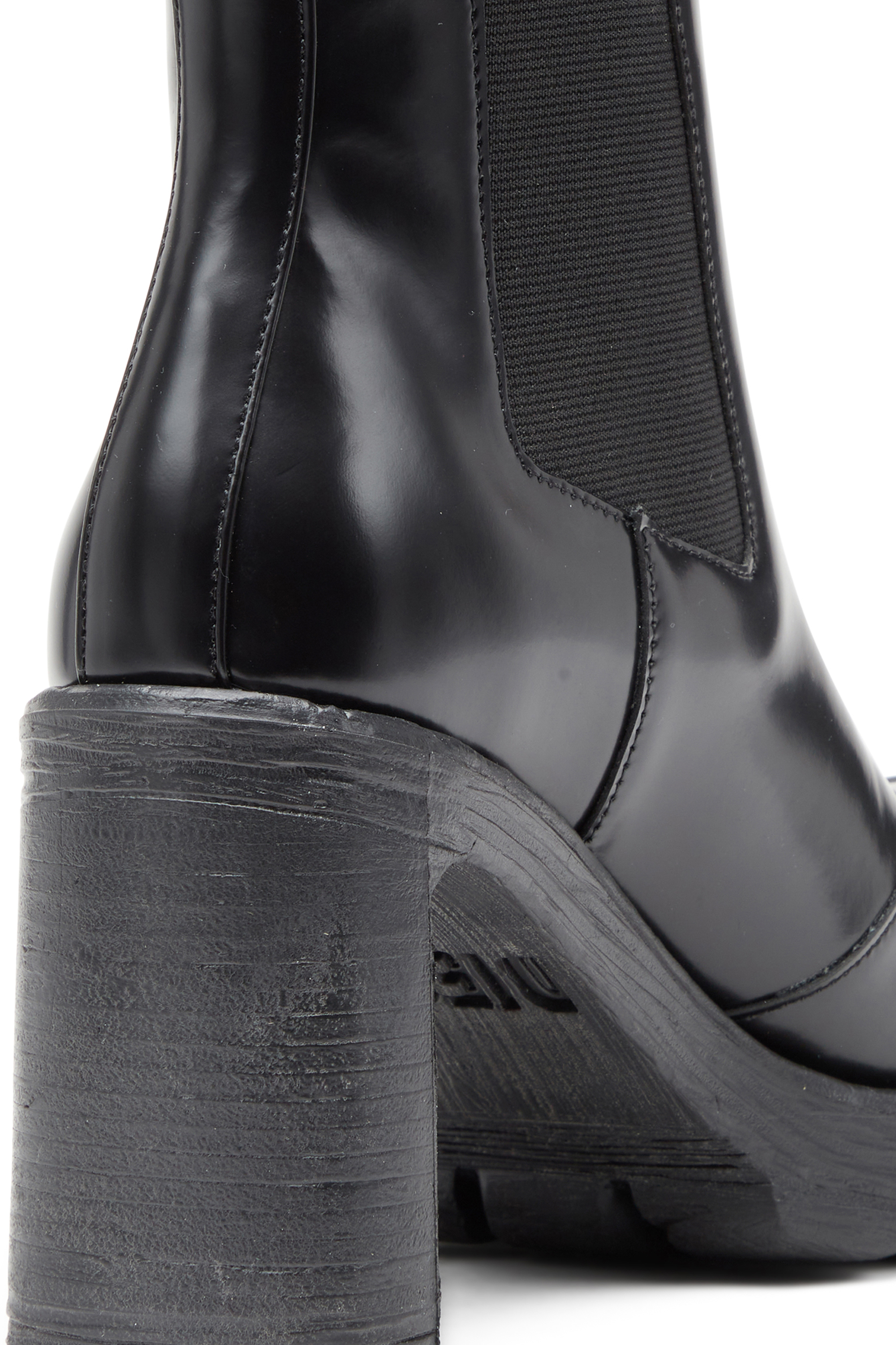 Diesel - D-HAMMER CH D W, Damen D-Hammer-High-Heel-Stiefel mit Oval D-Plakette in Schwarz - Image 4