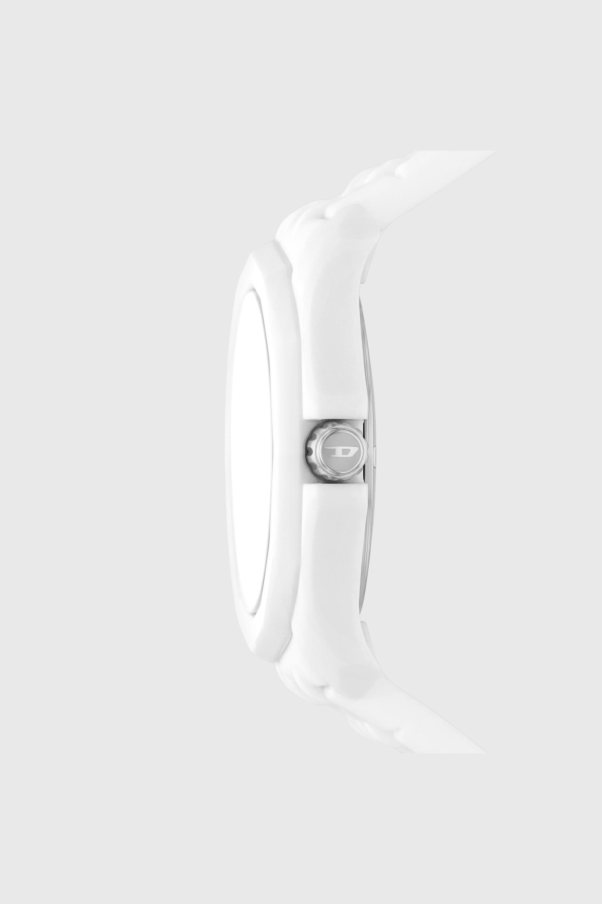 Diesel - DZ2244 WATCH, Herren Stinger Uhr aus wei&szlig;em Silikon in Wei&szlig; - 3