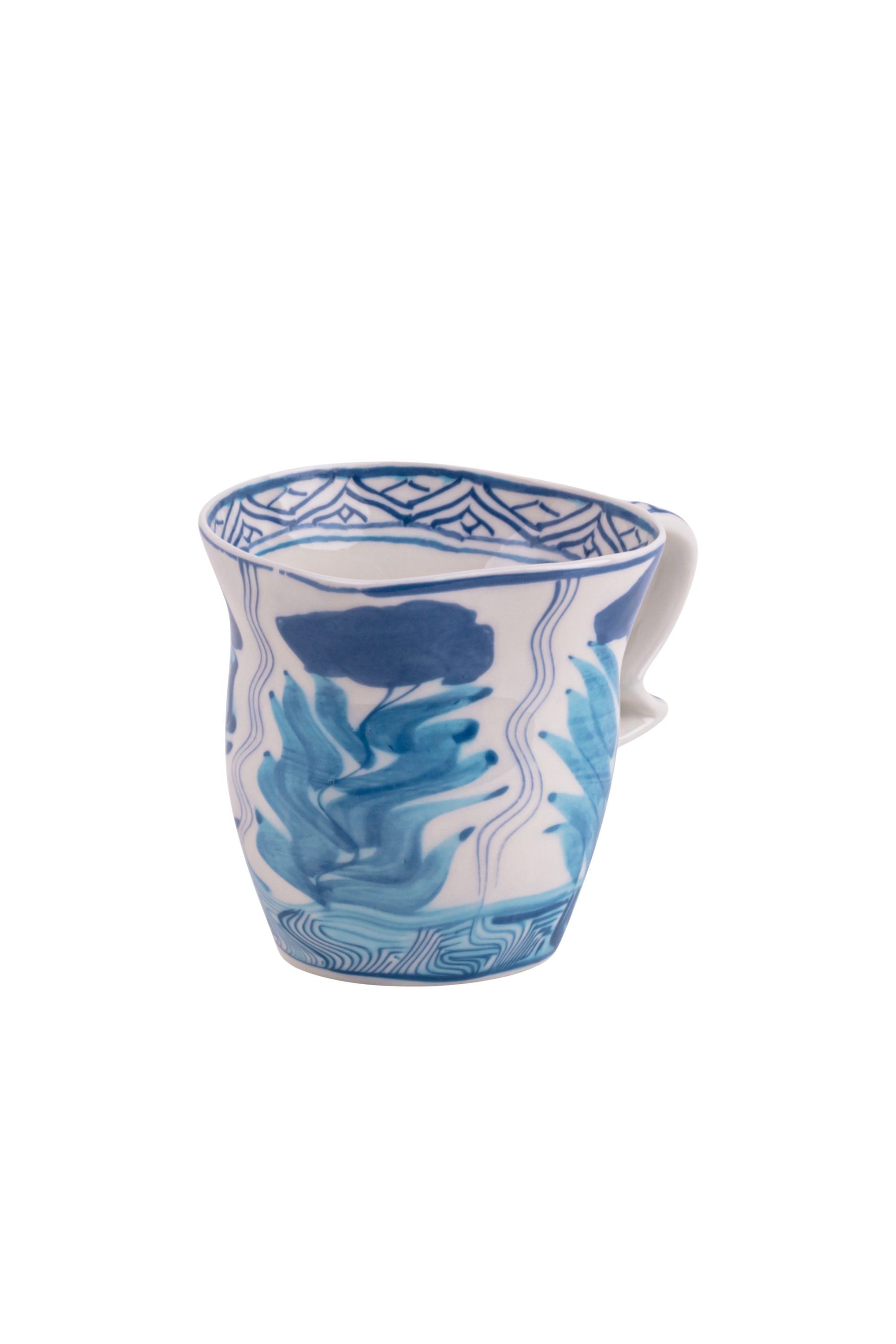 Diesel - 11257 PORCELAIN MUG "CLASSIC ON ACID" -, Unisex Porzellantasse in Weiss/Blau - 2