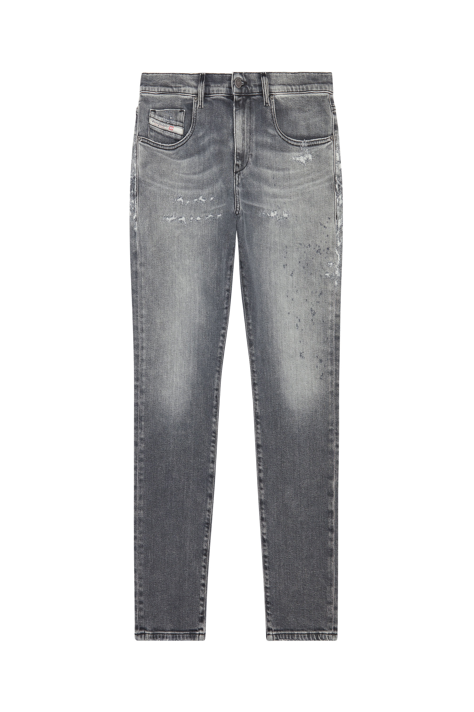 Diesel - 2019 D-Strukt 09G04 Slim Jeans, Hellgrau - Image 5
