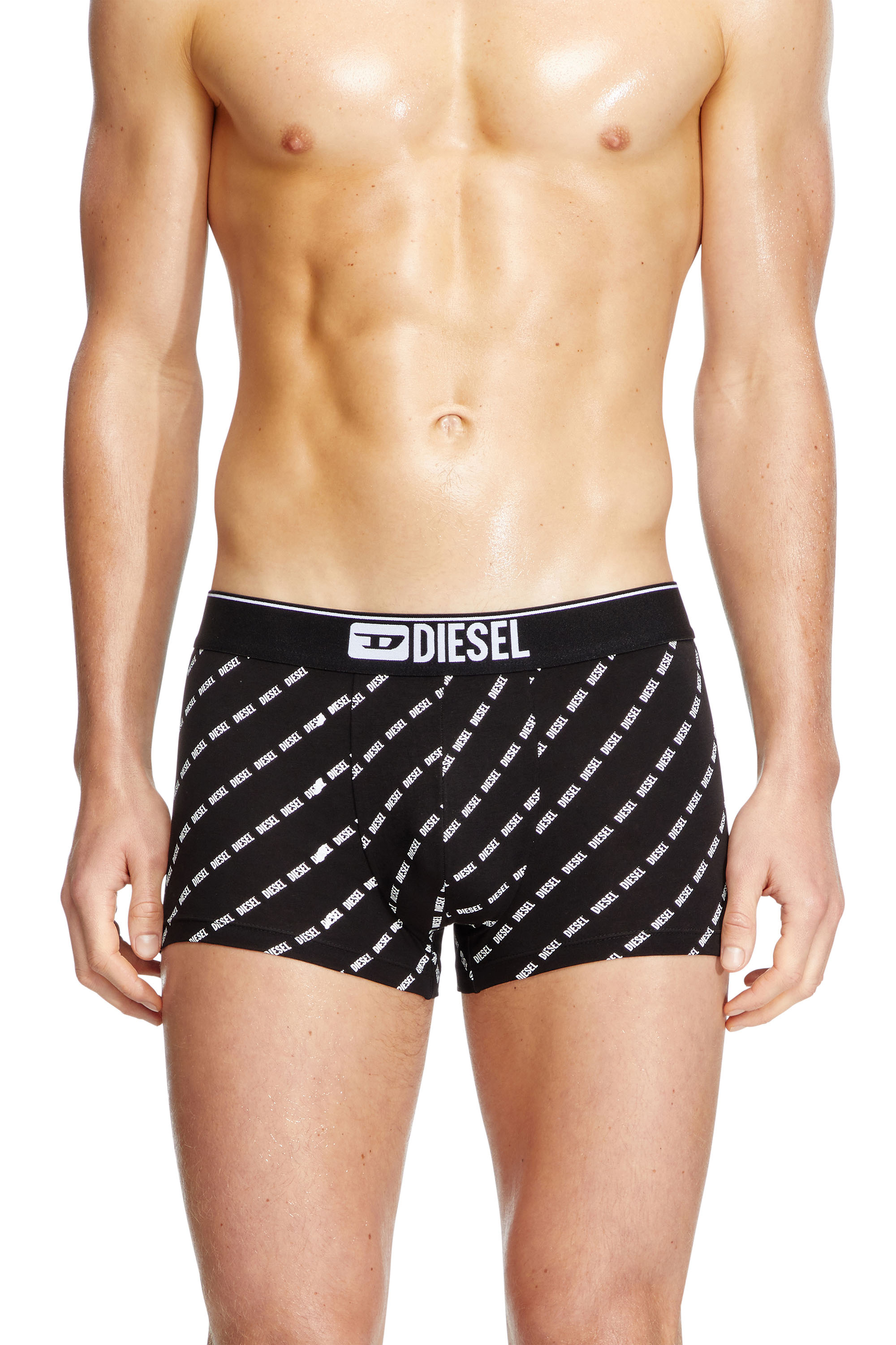 Diesel - DAMIEN-THREEPACK, Herren Retropants mit diagonalem Logo im Dreierpack in Schwarz - 2