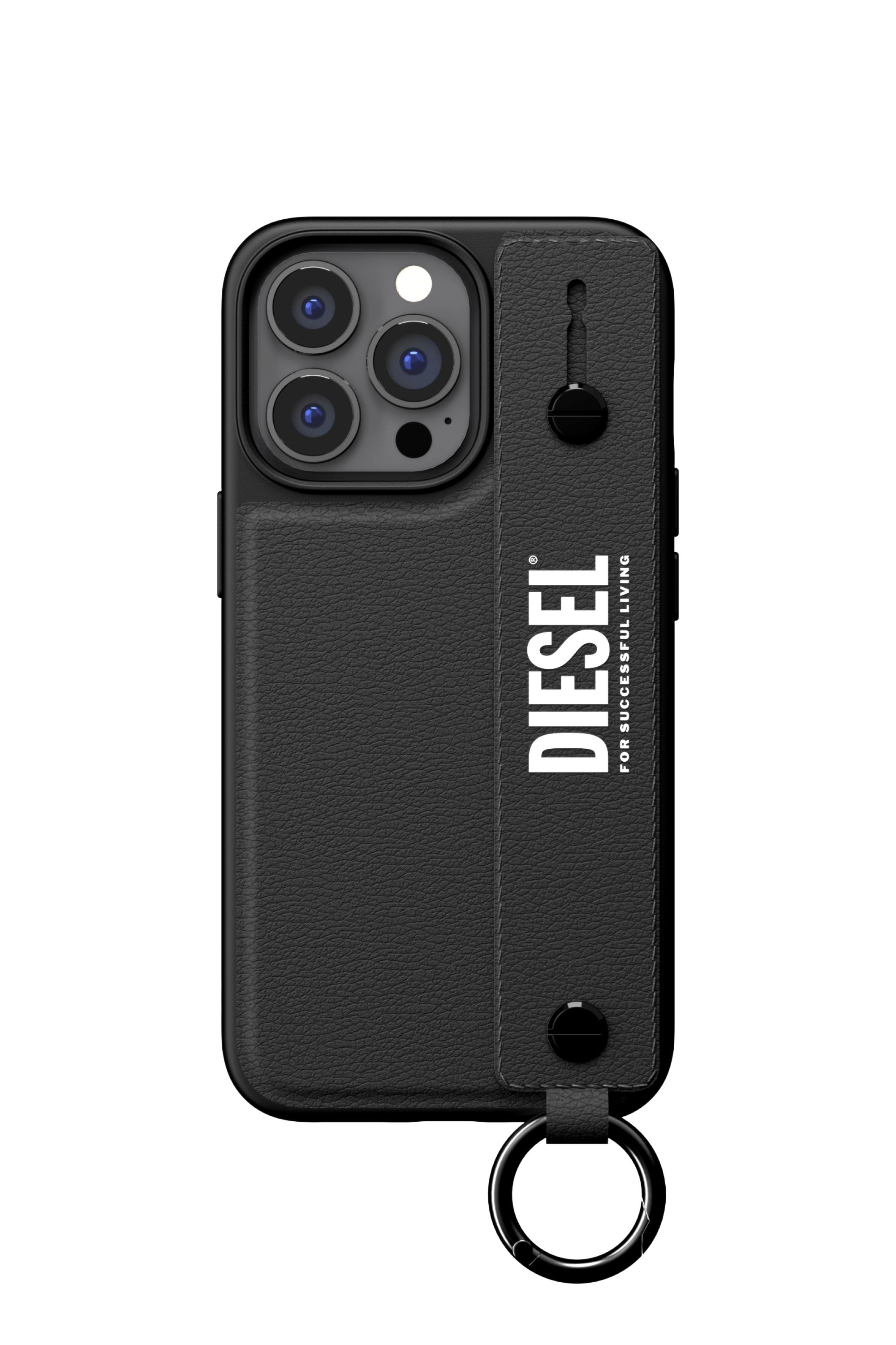 Diesel - 47177 TECH CHAIN, Unisex Handstrap-Case für iPhone 13/ 13 Pro in Schwarz - 2