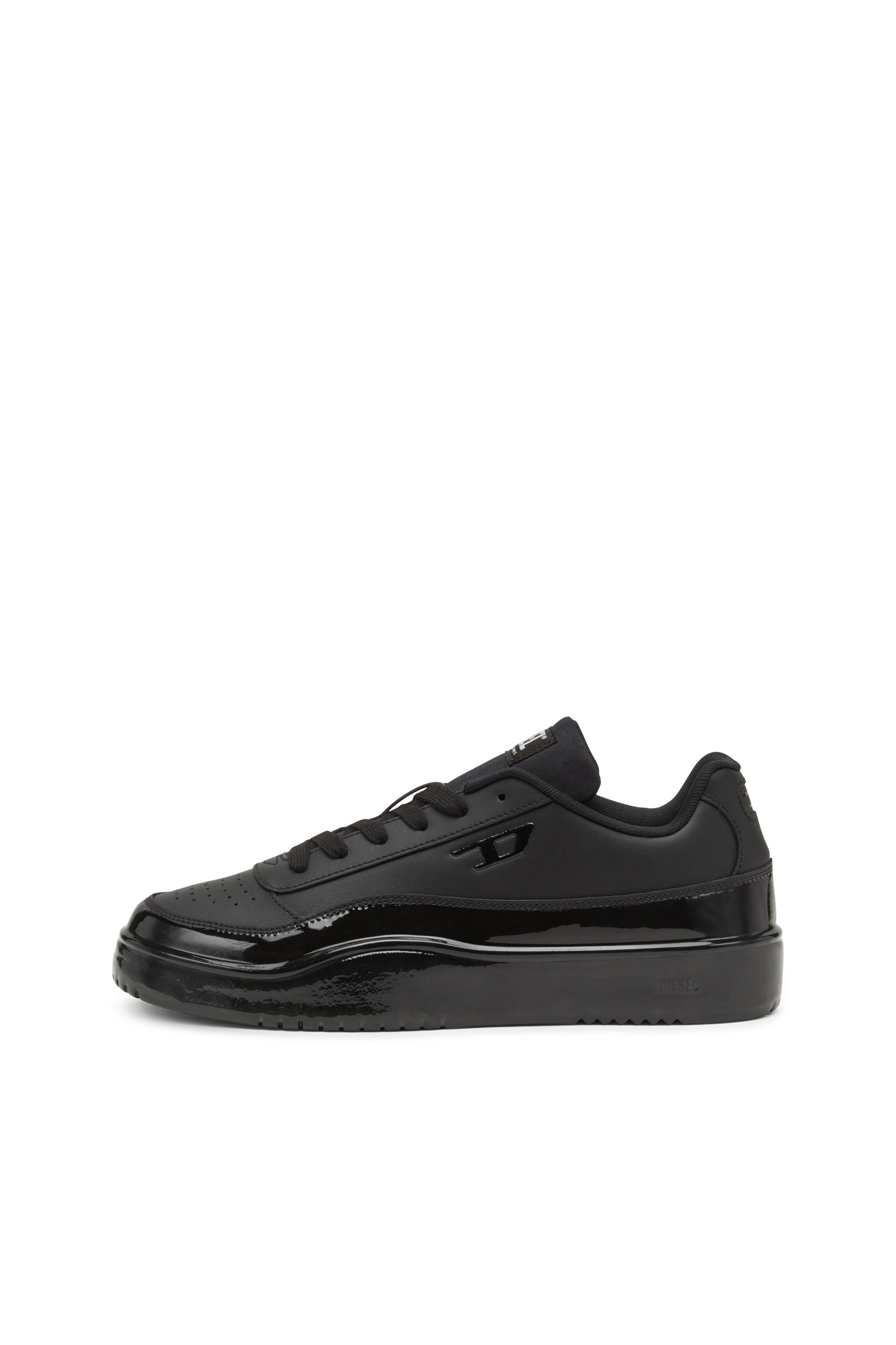 Diesel - S-TRACKER-D LOW, Herren S-Tracker-D-Sneakers aus silikonbeschichtetem Leder in Schwarz - 7