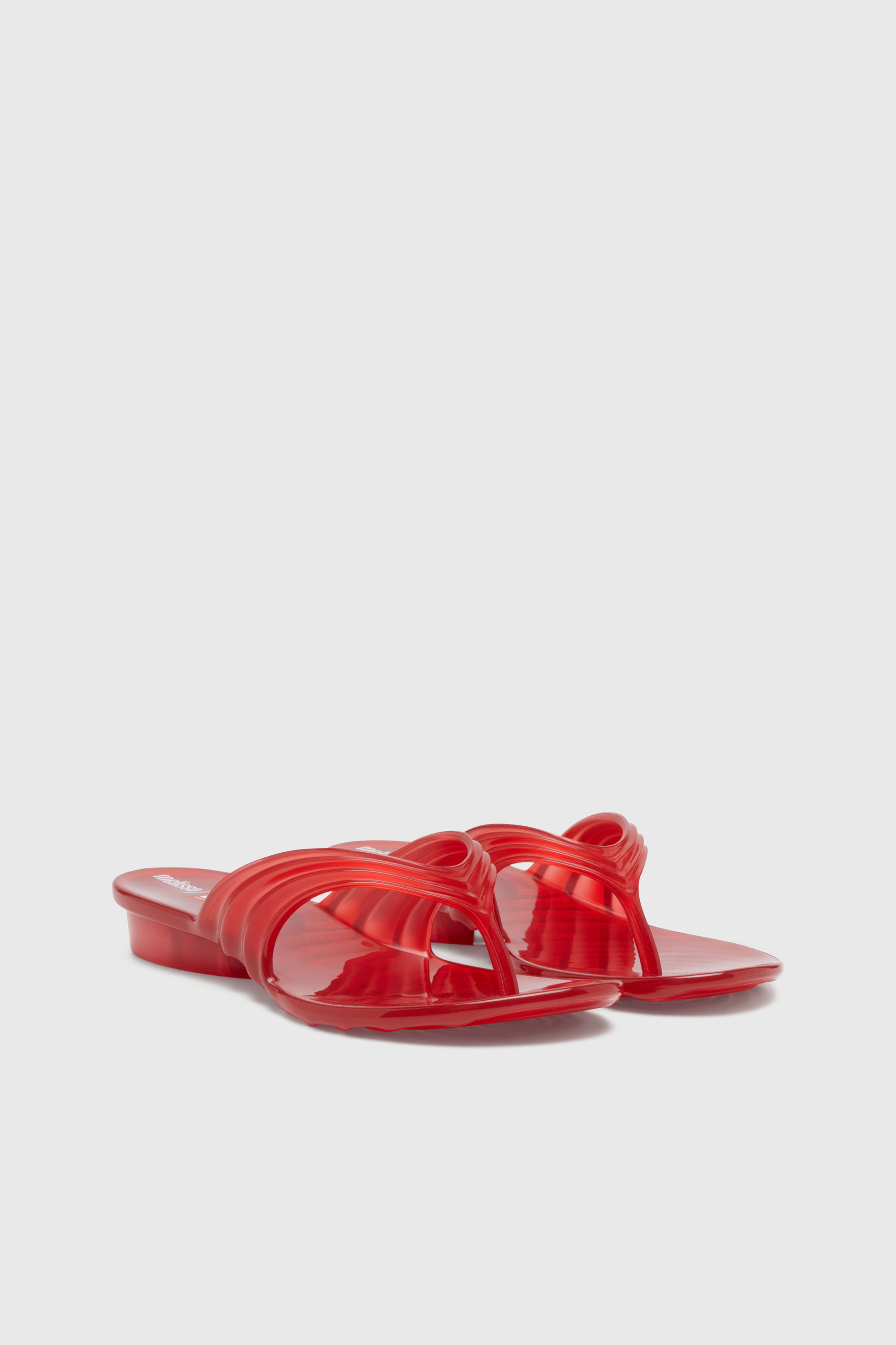 Diesel - MELISSA QUANTUM THONG, Damen K&uuml;nstlerisch gestaltete Flip-Flops aus Melflex&reg; in Rot - 2