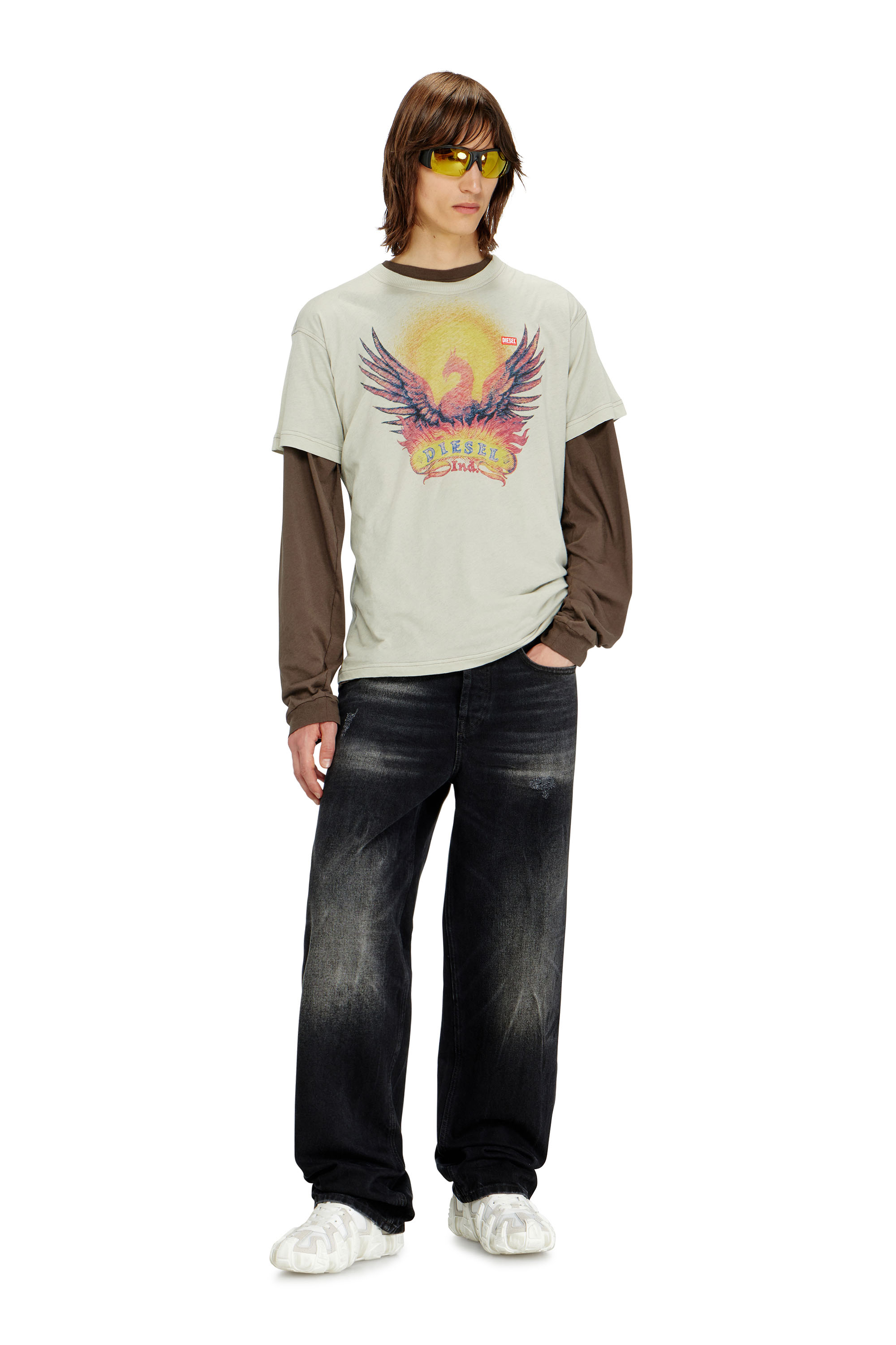 Diesel - Herren Relaxed Jeans 2001 D-Macro 0BEBB, Schwarz - 1