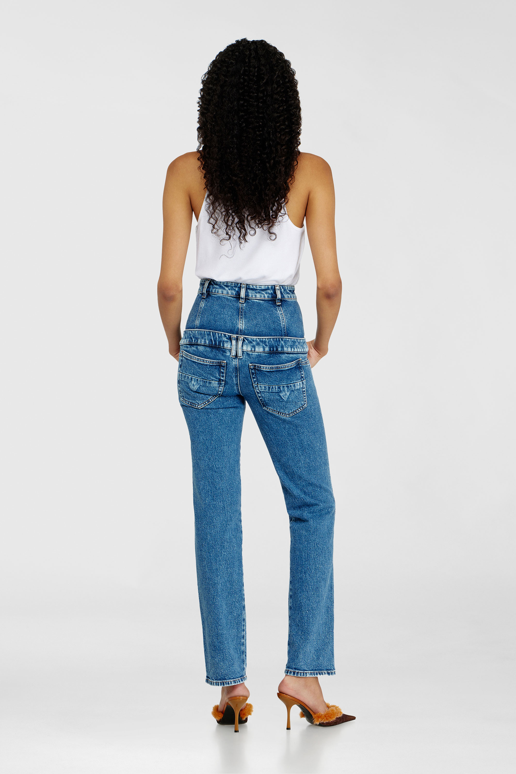 Diesel - Damen Slim Jeans D-Fynora 007EU, Mittelblau - 3