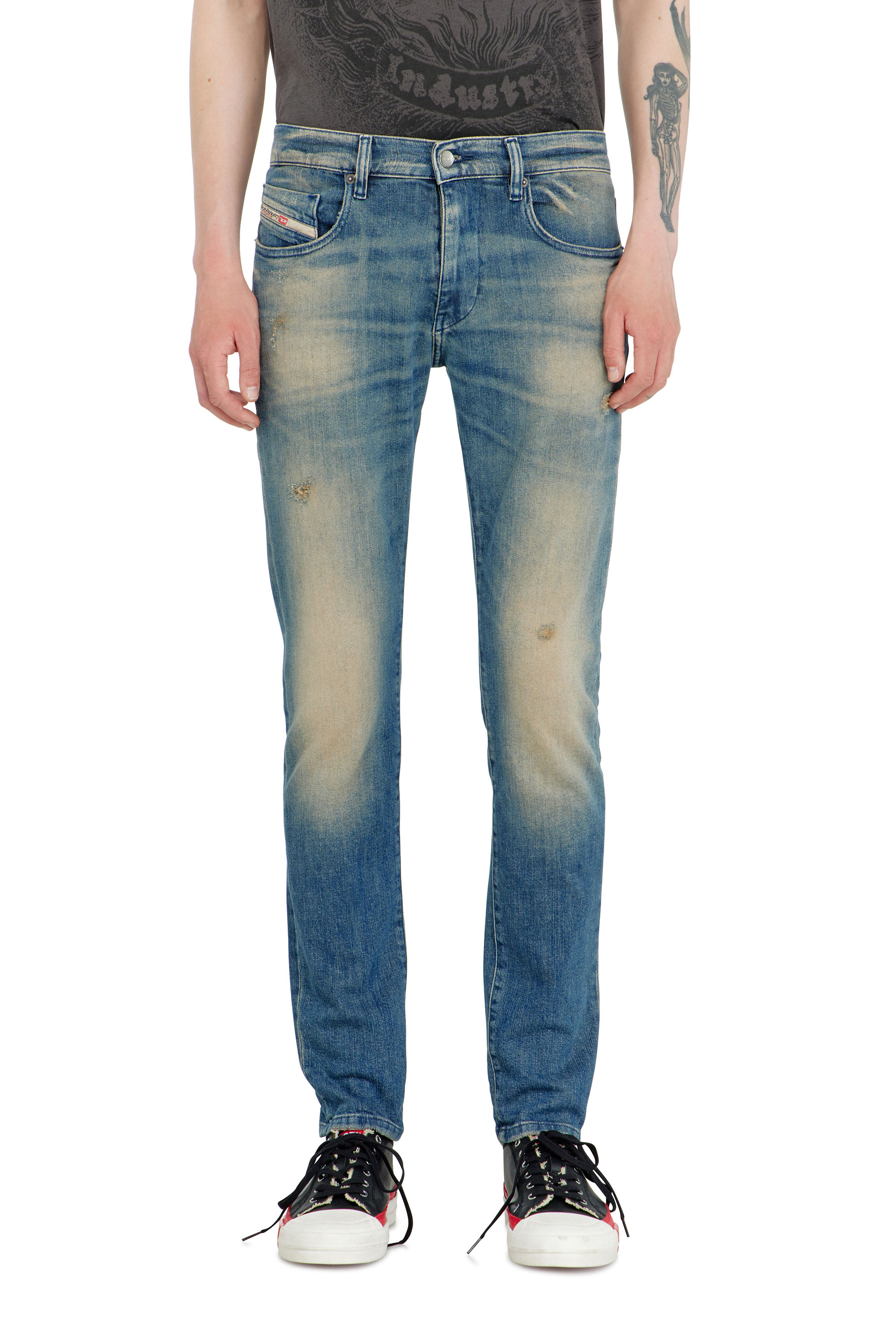 Diesel - Herren Slim Jeans 2019 D-Strukt 0KBBW, Mittelblau - 4