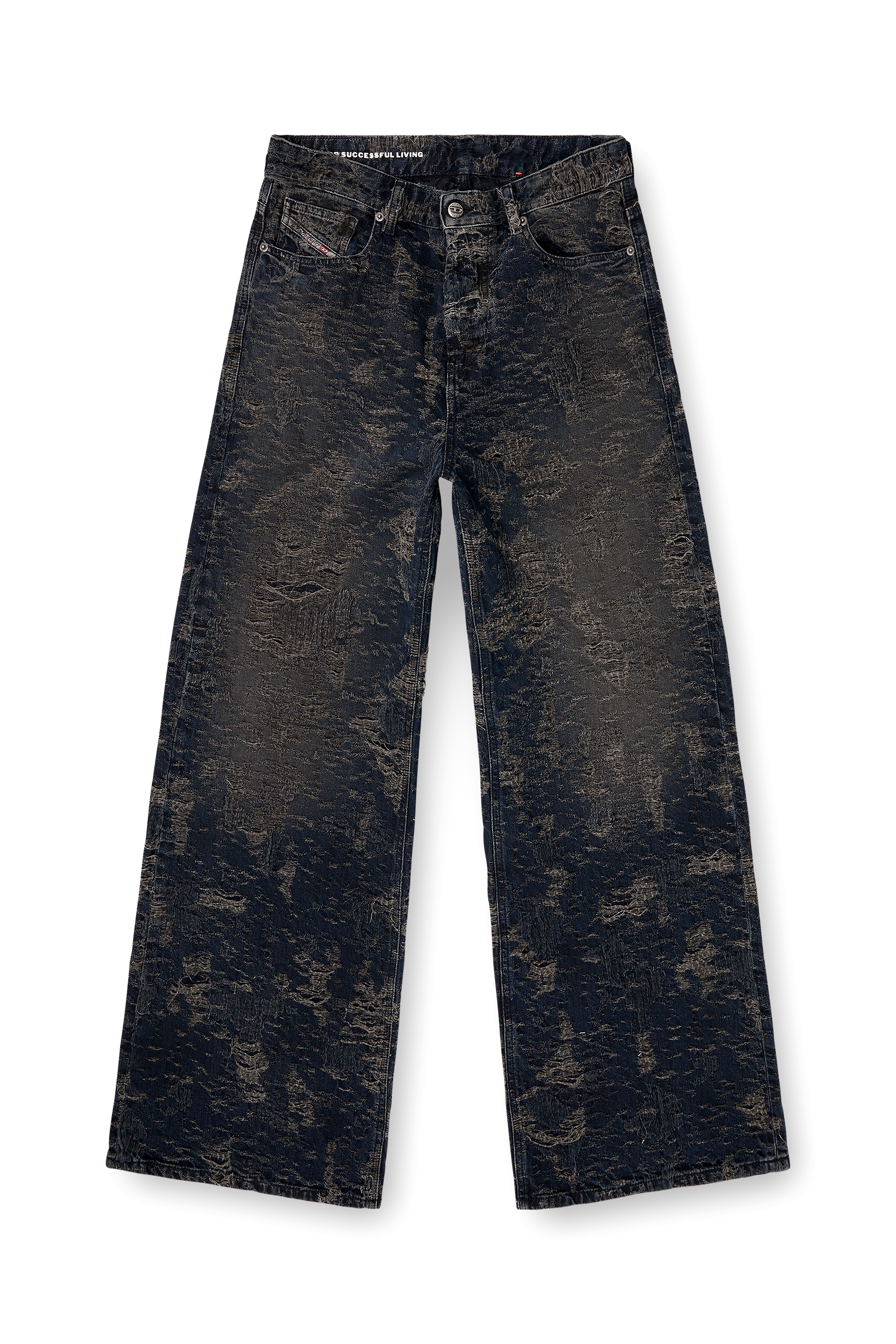 Diesel - Damen Relaxed Jeans 1996 D-Sire 007BV, Schwarz/Dunkelgrau - 3