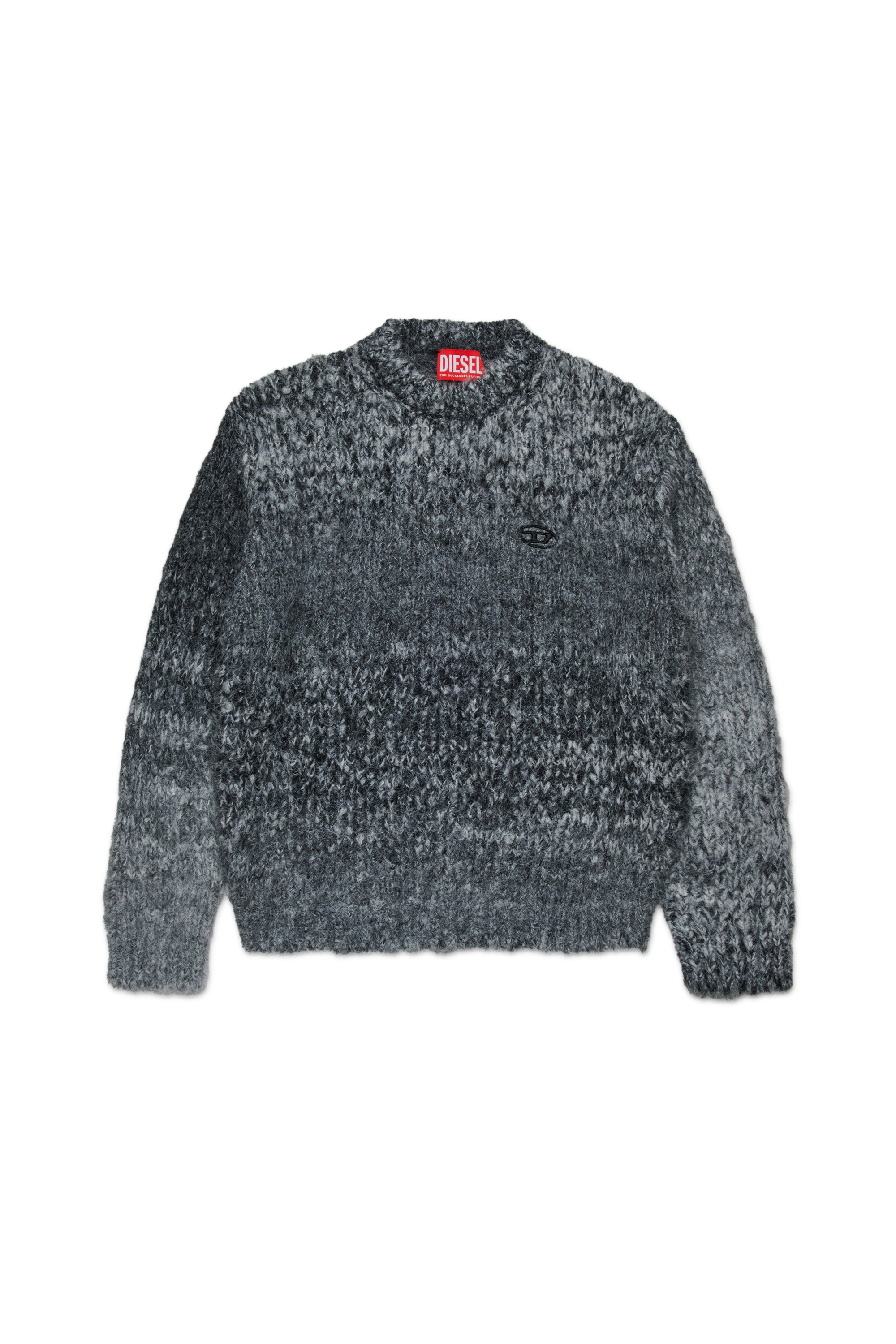 Diesel - KRASTA OVER, Unisex Bouclé-Wollpullover in Schwarz - 1