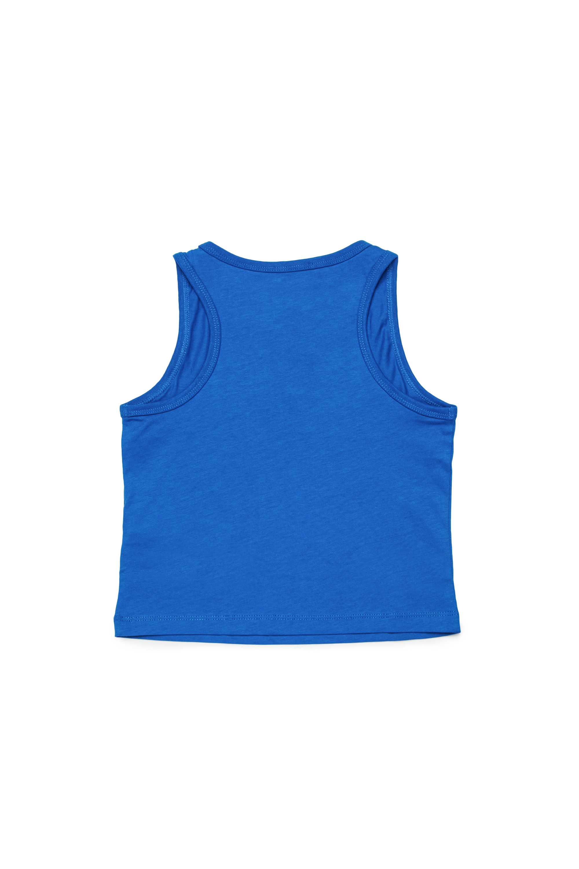 Diesel - TASPYRD, Woman's Tank top with D logo patch in Blue - 2