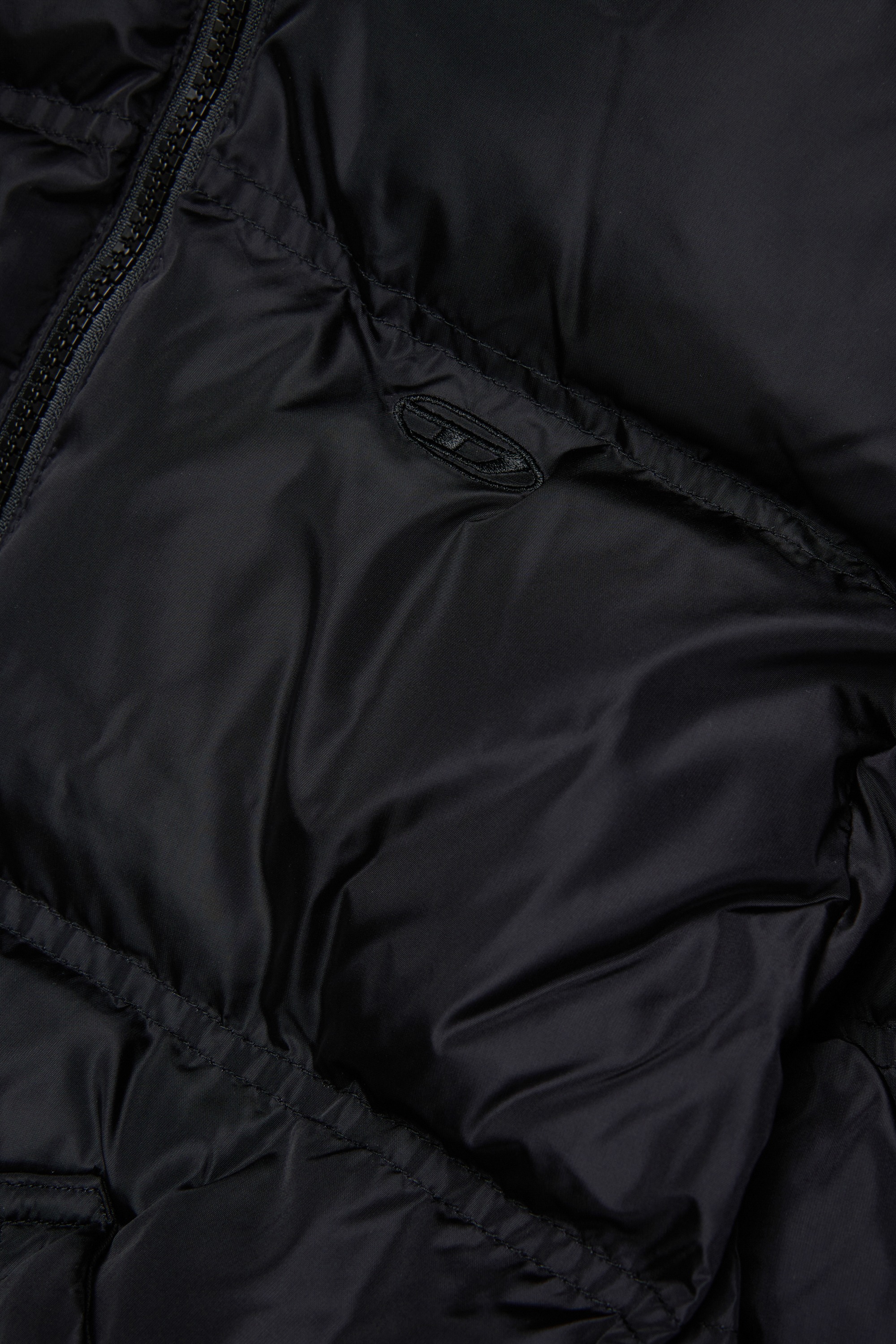 Diesel - JRIVONLONG, Unisex's Puffer coat with oversized pockets in Black - 4