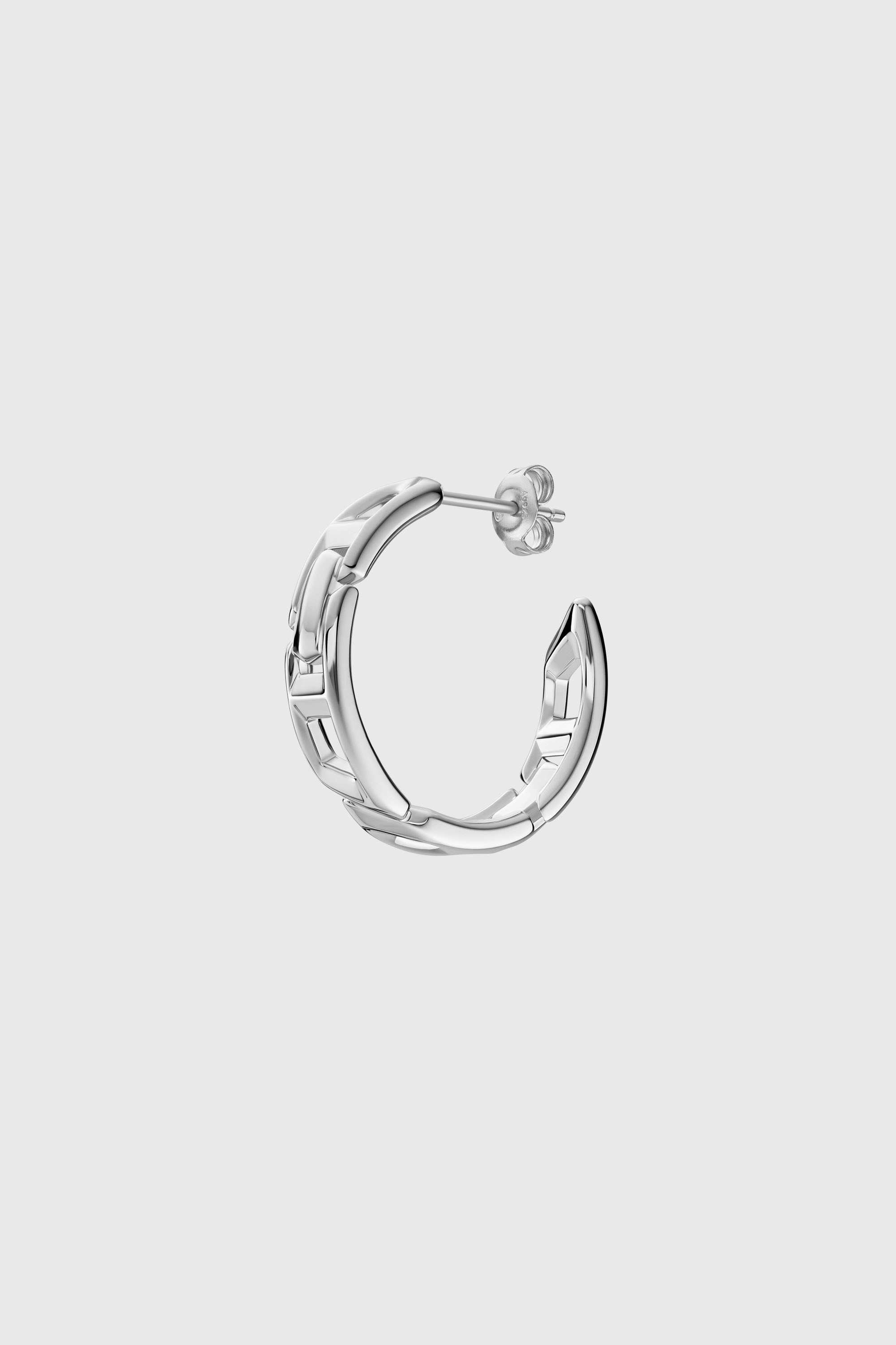 Diesel - DL1361040 STERLING SILVER JEWEL, Unisex Creole aus sterlingsilber in Silber - 1