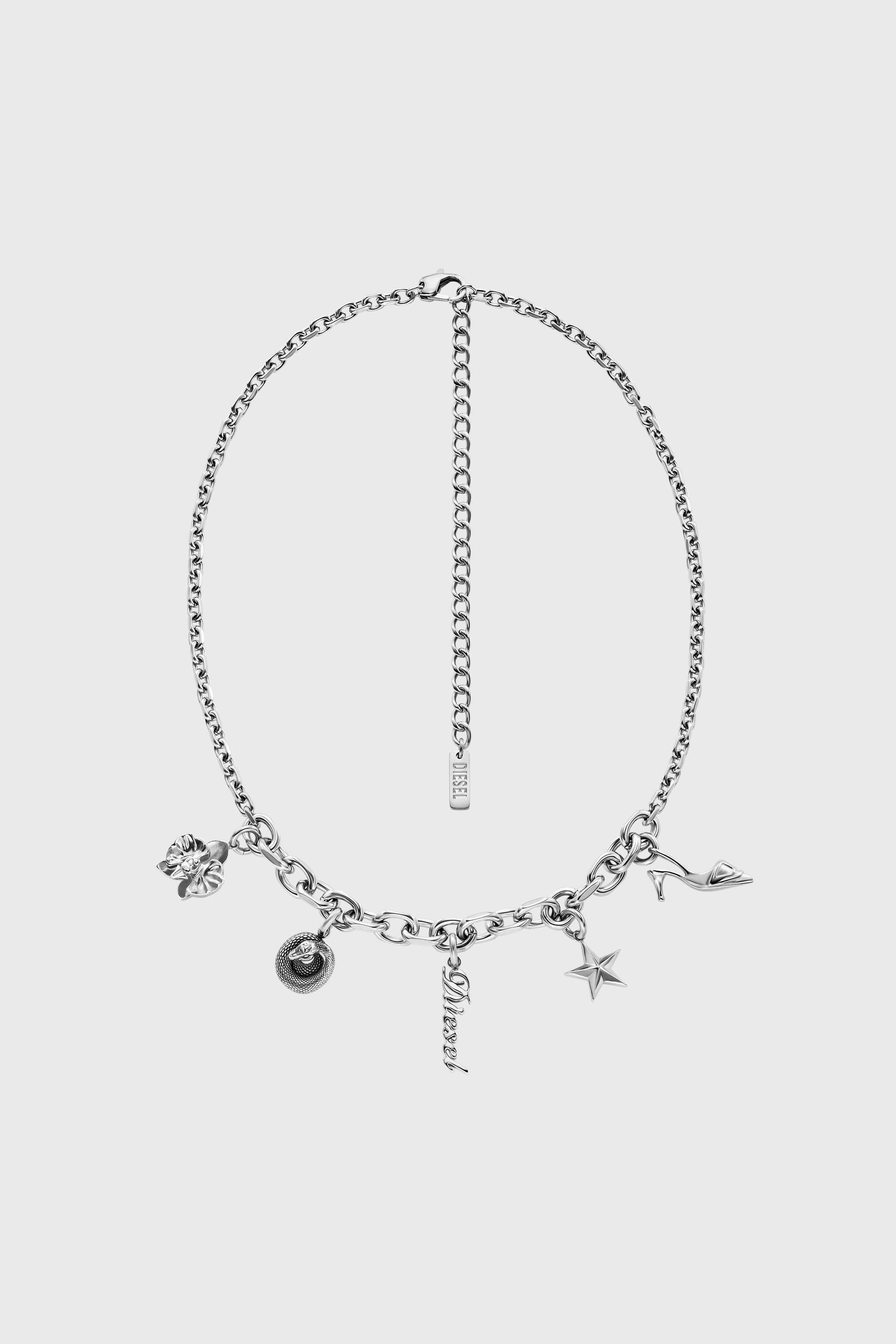 Charm-Halskette aus Edelstahl