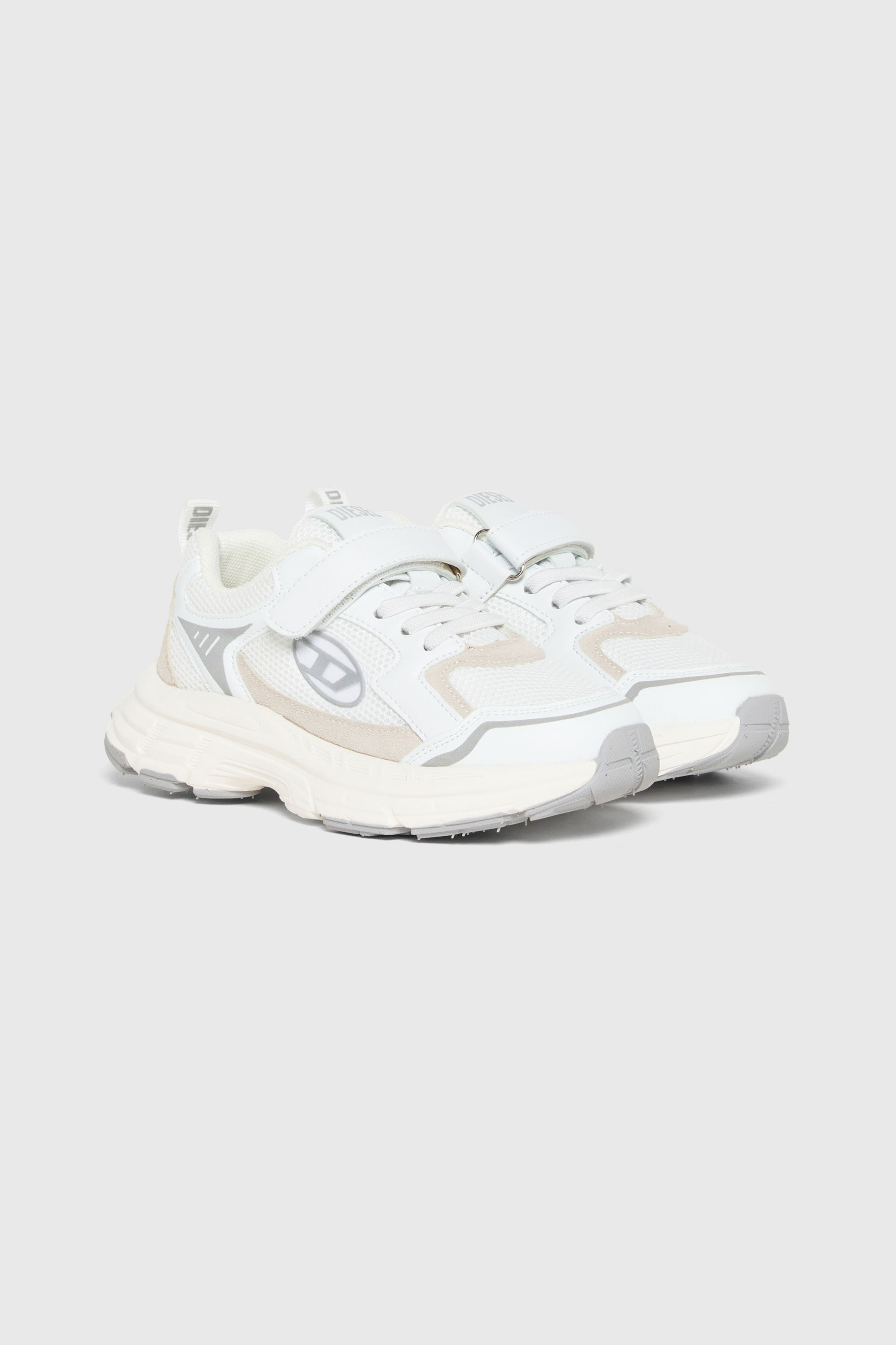Diesel - S-RUNVINRI-VEL, Unisex S-Runvinr- Sneakers aus Mesh und Stoff in Wei&szlig; - 2