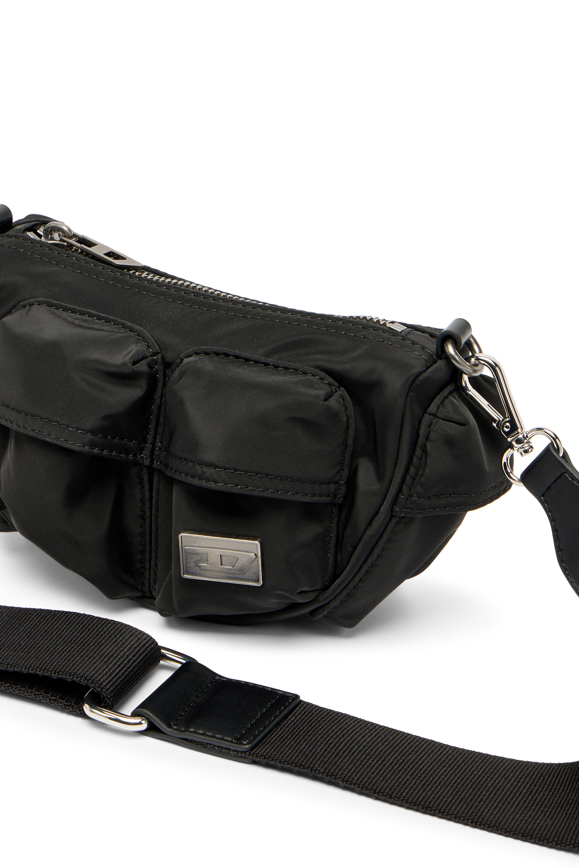 Diesel - MULTI-PKTS CROSSBODY XS X, Unisex Multi-Pkts &ndash; Kleine Tasche mit Klappentaschen in Schwarz - 5