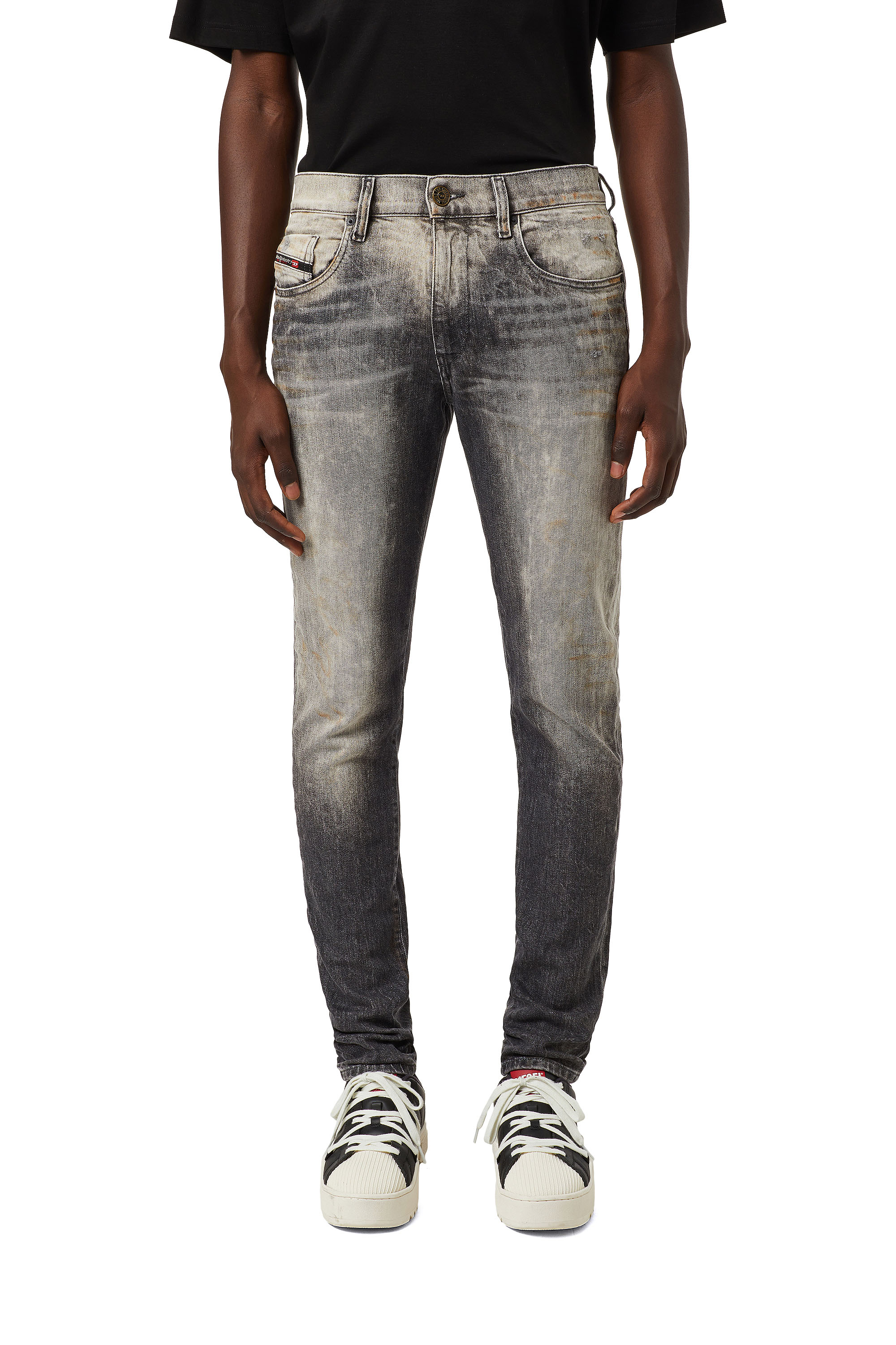 D-Strukt 09A83, Schwarz/Dunkelgrau - Jeans