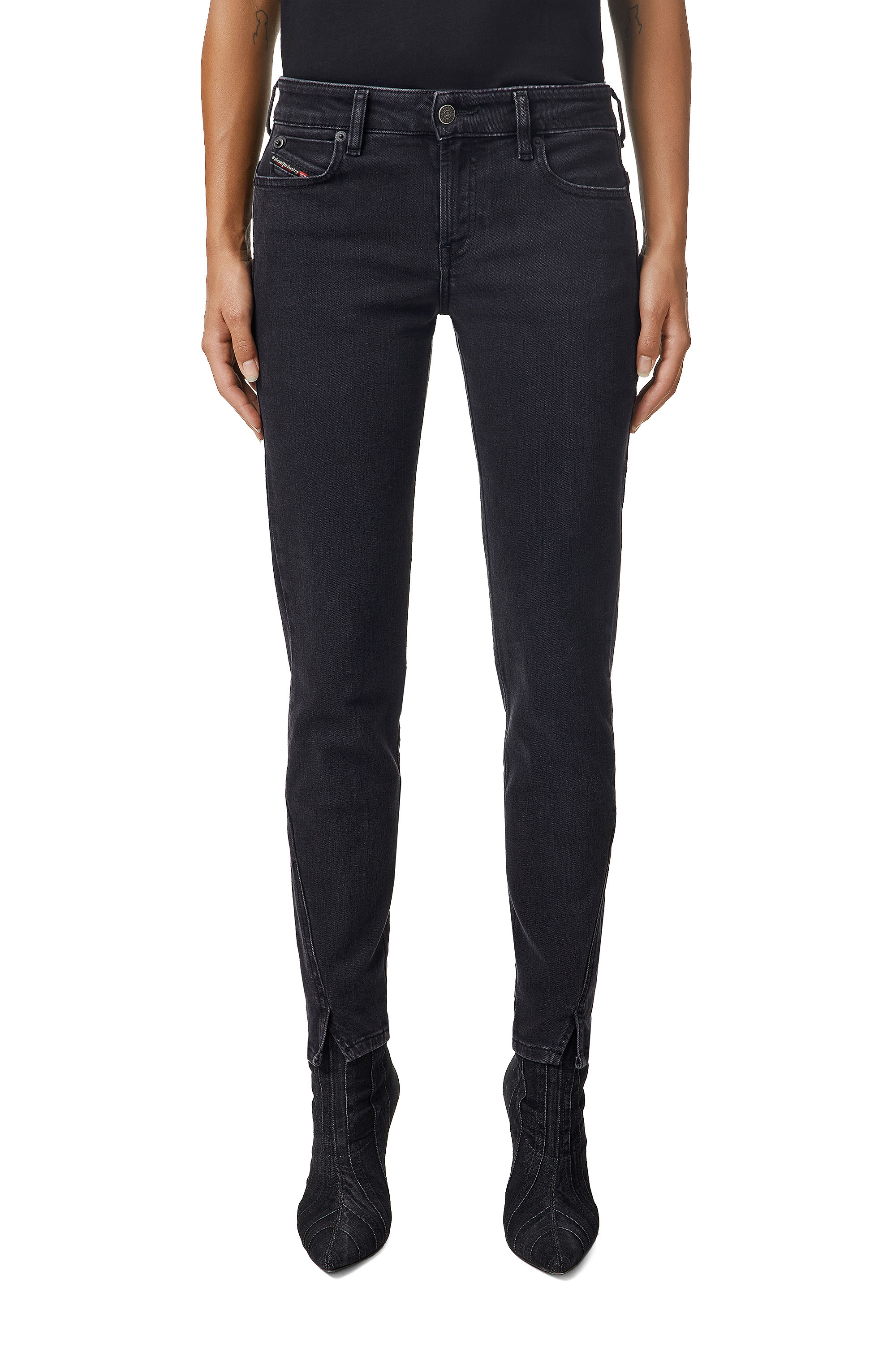 D-Jevel 0870G, Schwarz/Dunkelgrau - Jeans
