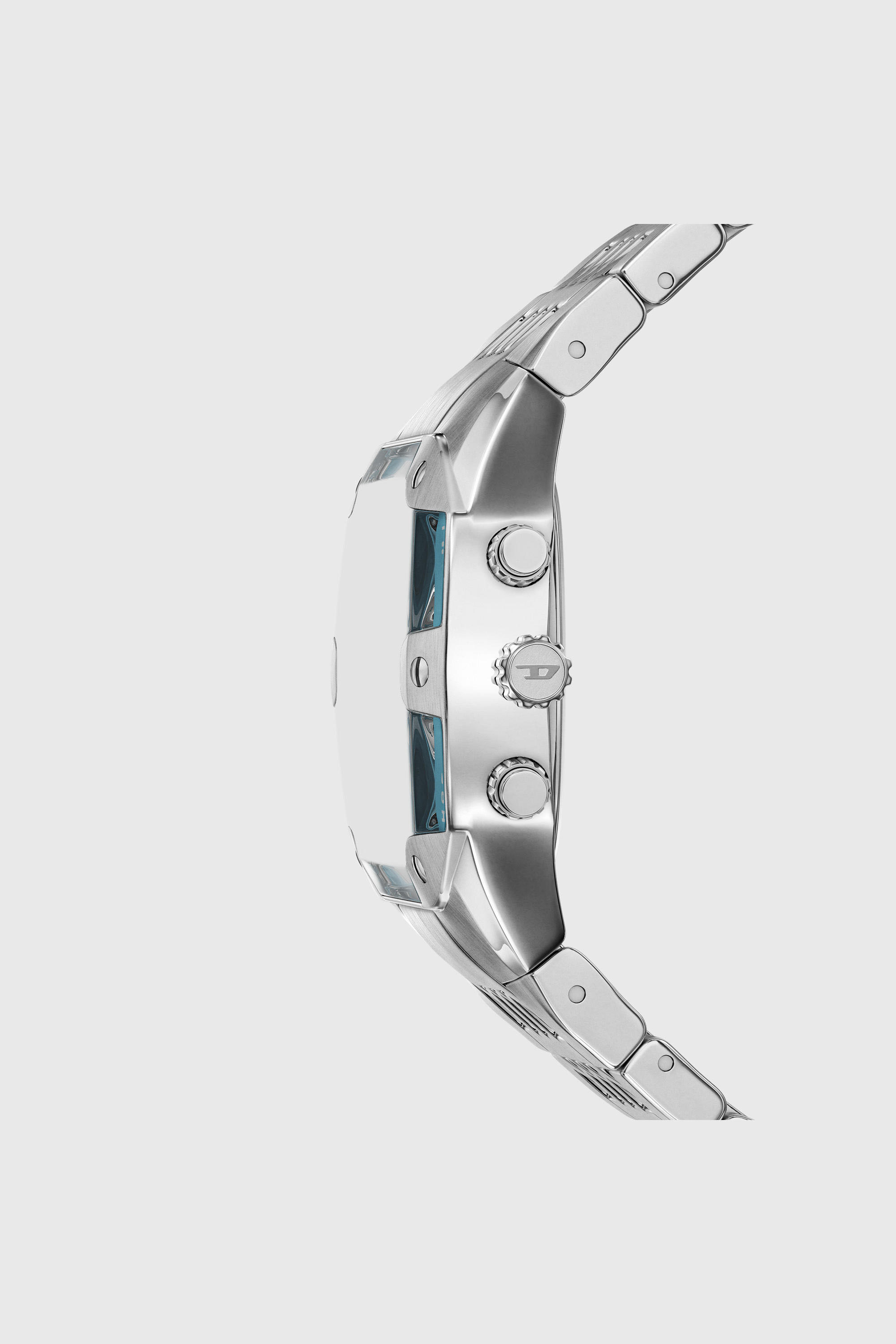 Diesel - DZ4725 WATCH, Herren Spiked Cushion Uhr aus Edelstahl in Silber - 3