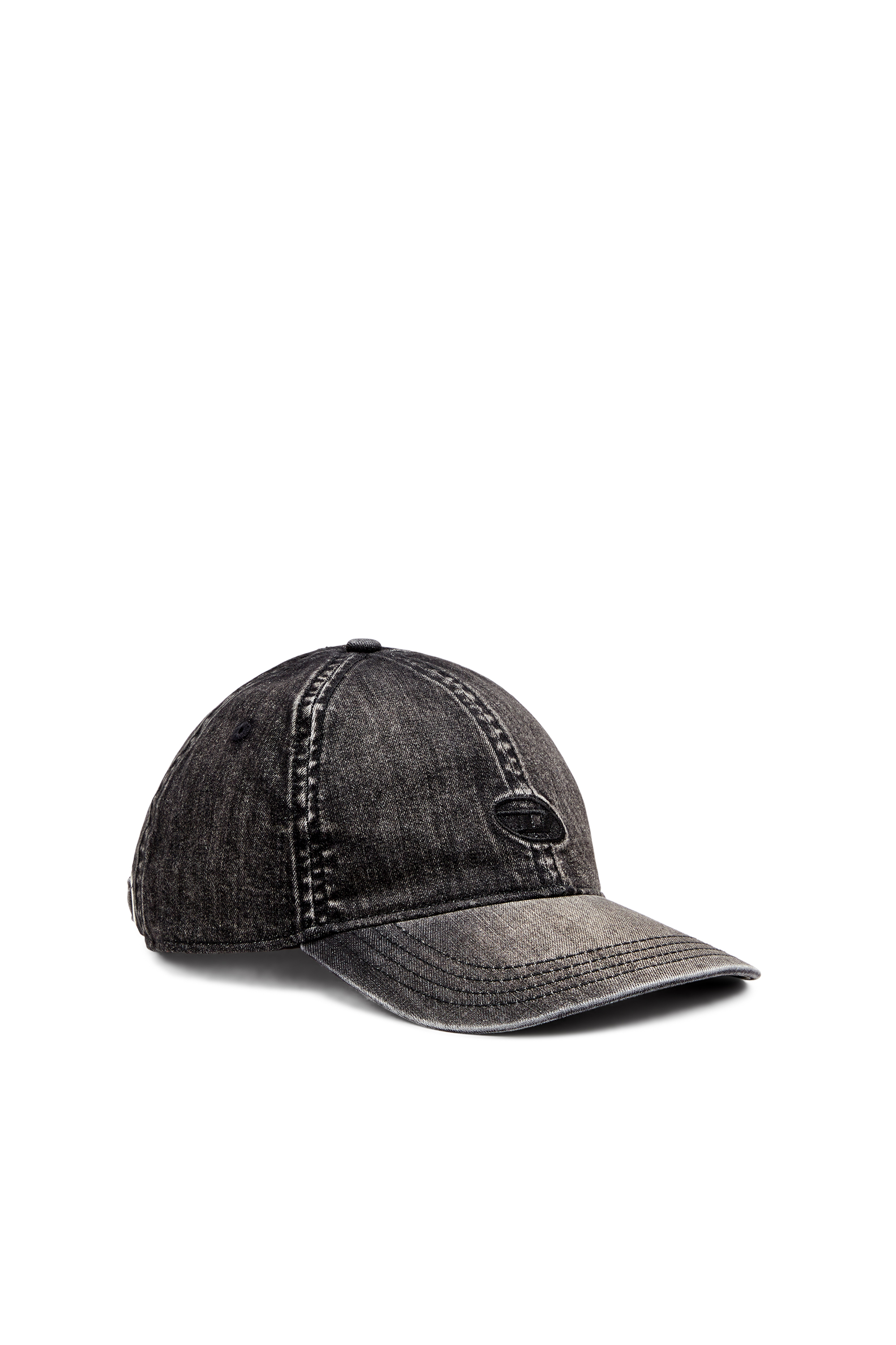 Diesel - C-GABLE-BLACK, Herren Leichtes schwarzes Cap aus Stretch-Denim in Schwarz - 2