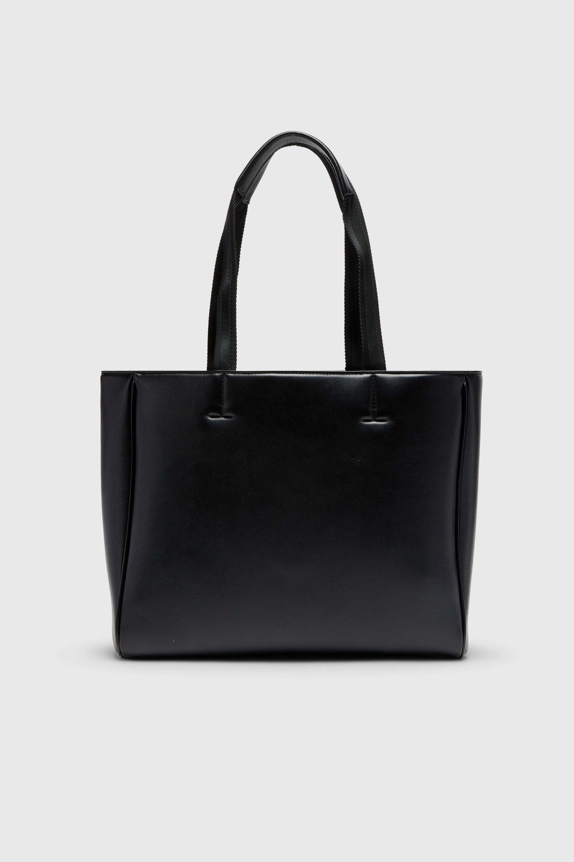 Diesel - HOLI-D SHOPPER EW, Unisex Holi-D-Quadratischer Shopper aus gebondetem Neopren in Schwarz - 2