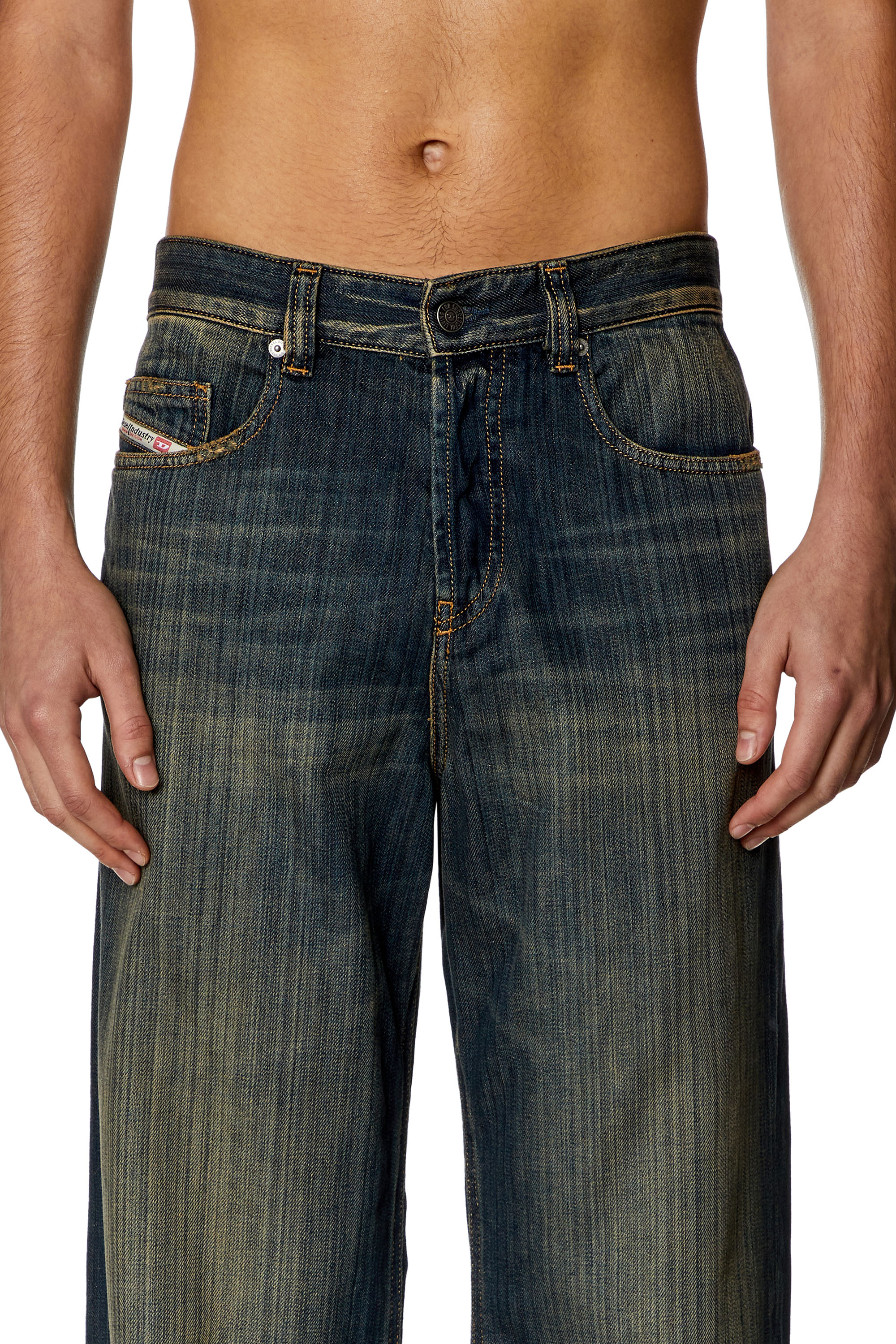 Diesel - Herren Straight Jeans 2001 D-Macro 09I20, Dunkelblau - Image 5