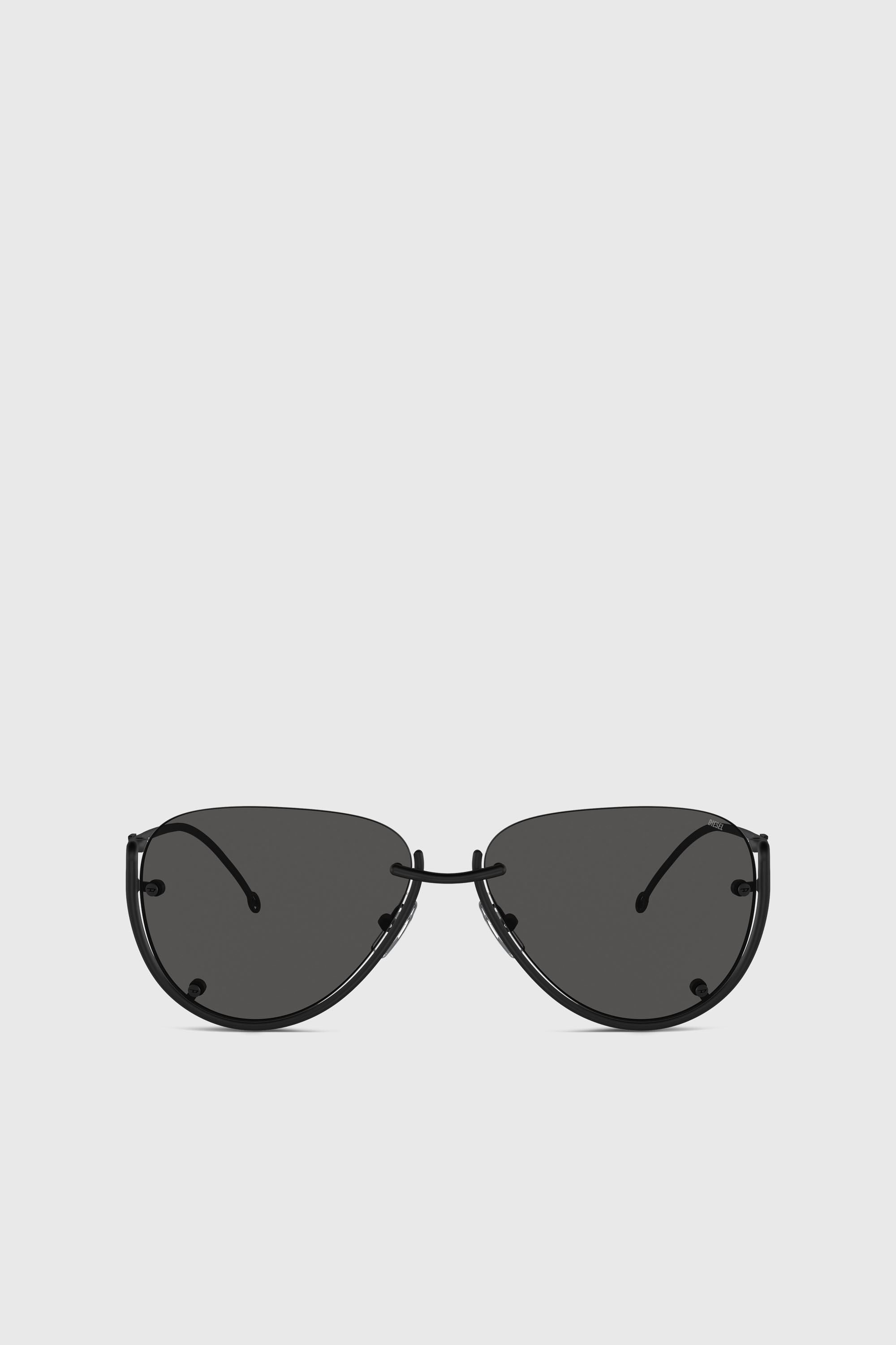 Diesel - 0DL1003, Unisex's Pilot model sunglasses in Black - 1