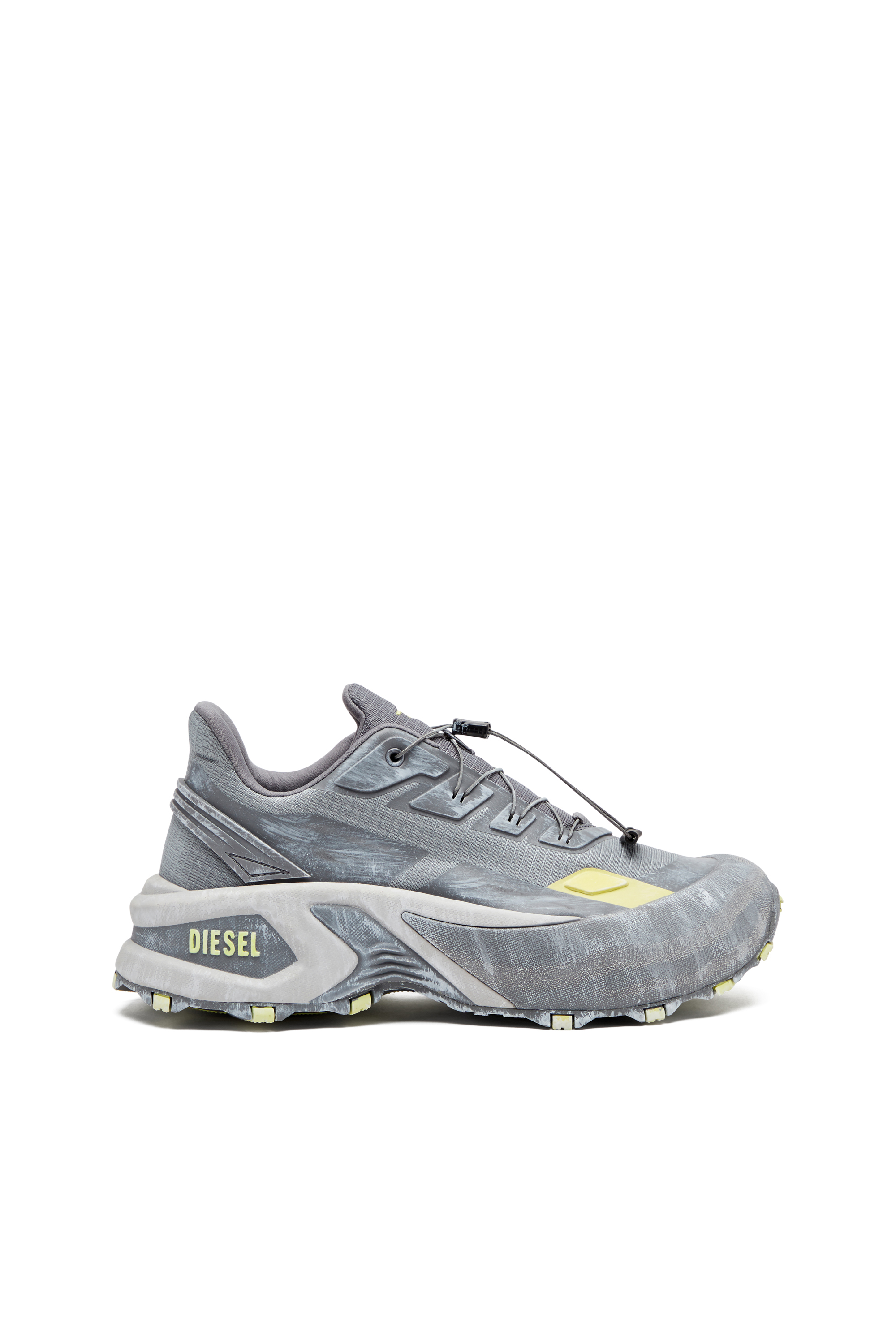 Diesel - D-CAGE RUNNER, Herren D-Cage Runner-Sneakers in Grau/Gelb - 1