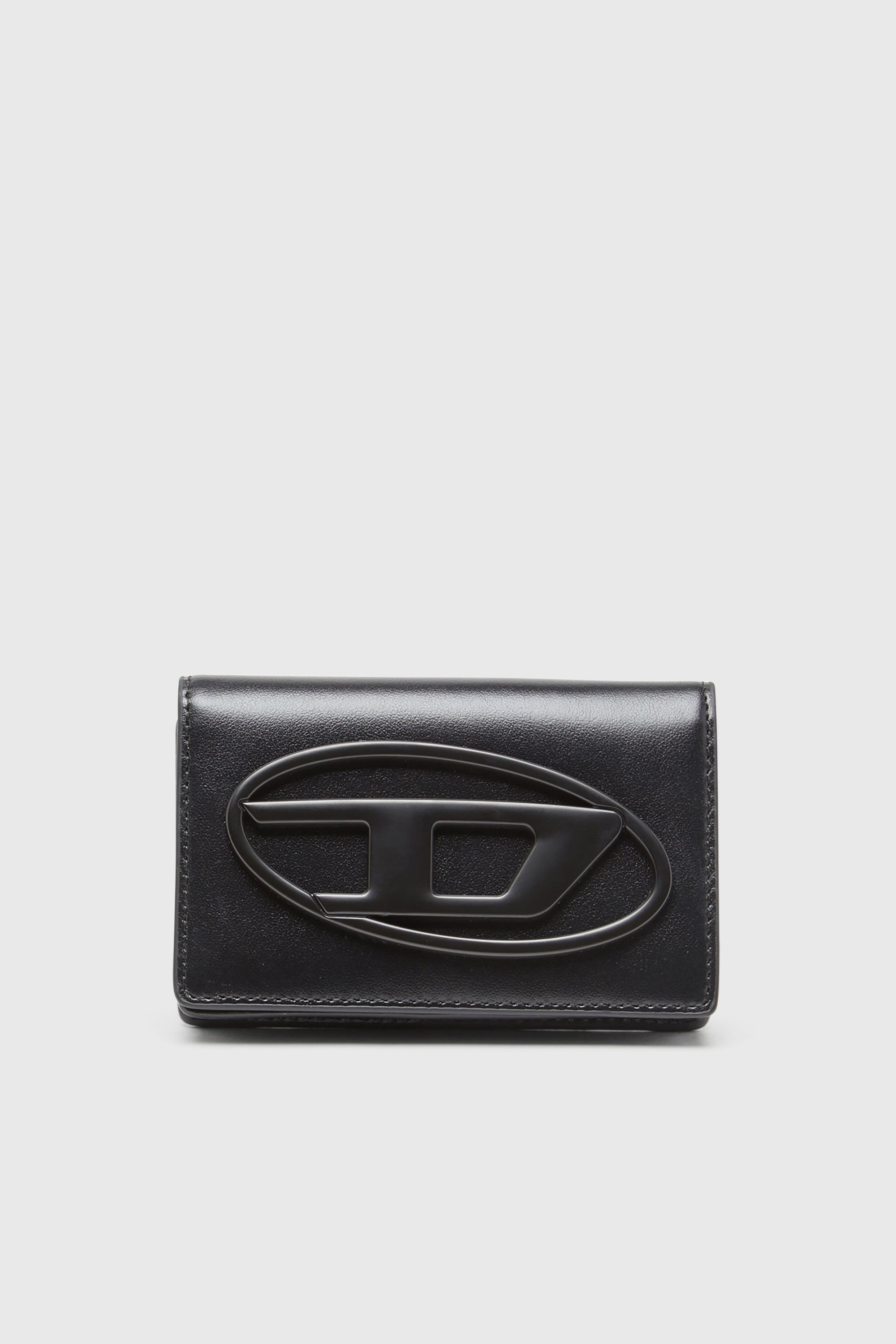 Diesel - HOLI-D CARD HOLDER IV, Herren Kartenetui aus kompaktem Leder in Schwarz - 1