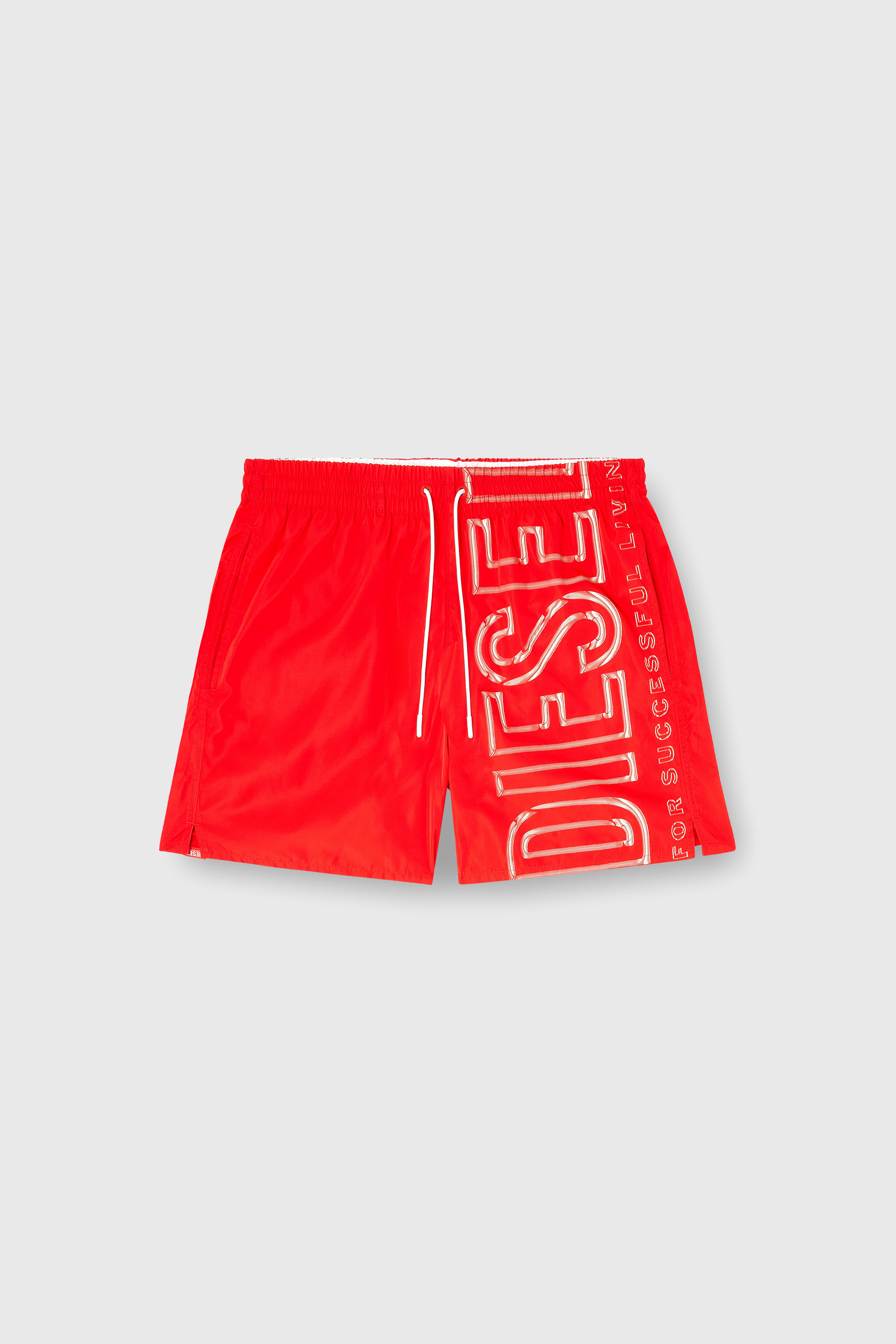 Diesel - SOCCER-41-D-CORE, Man's Swim shorts with oversized logo print in Red - 2