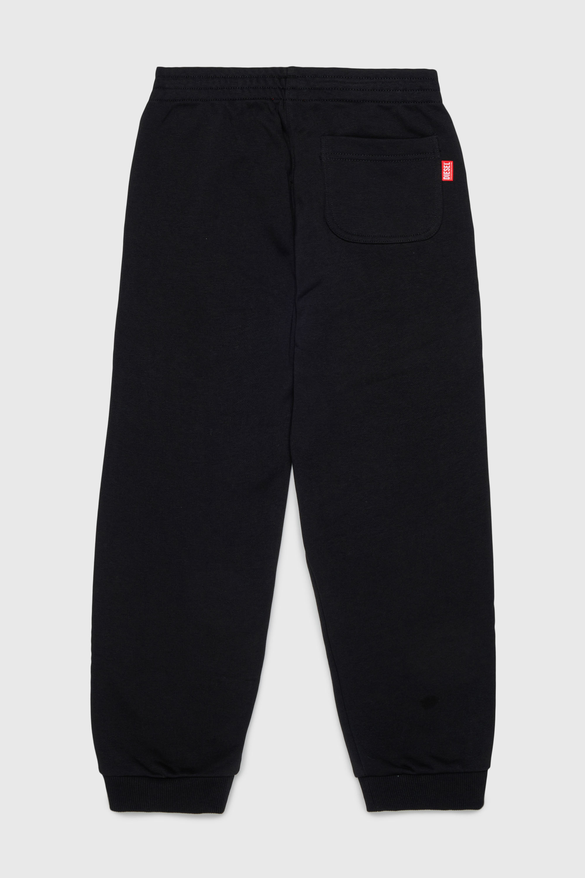 Diesel - PRES, Herren Sweatpants mit abgeschnittenem Logo-Print in Schwarz - 2