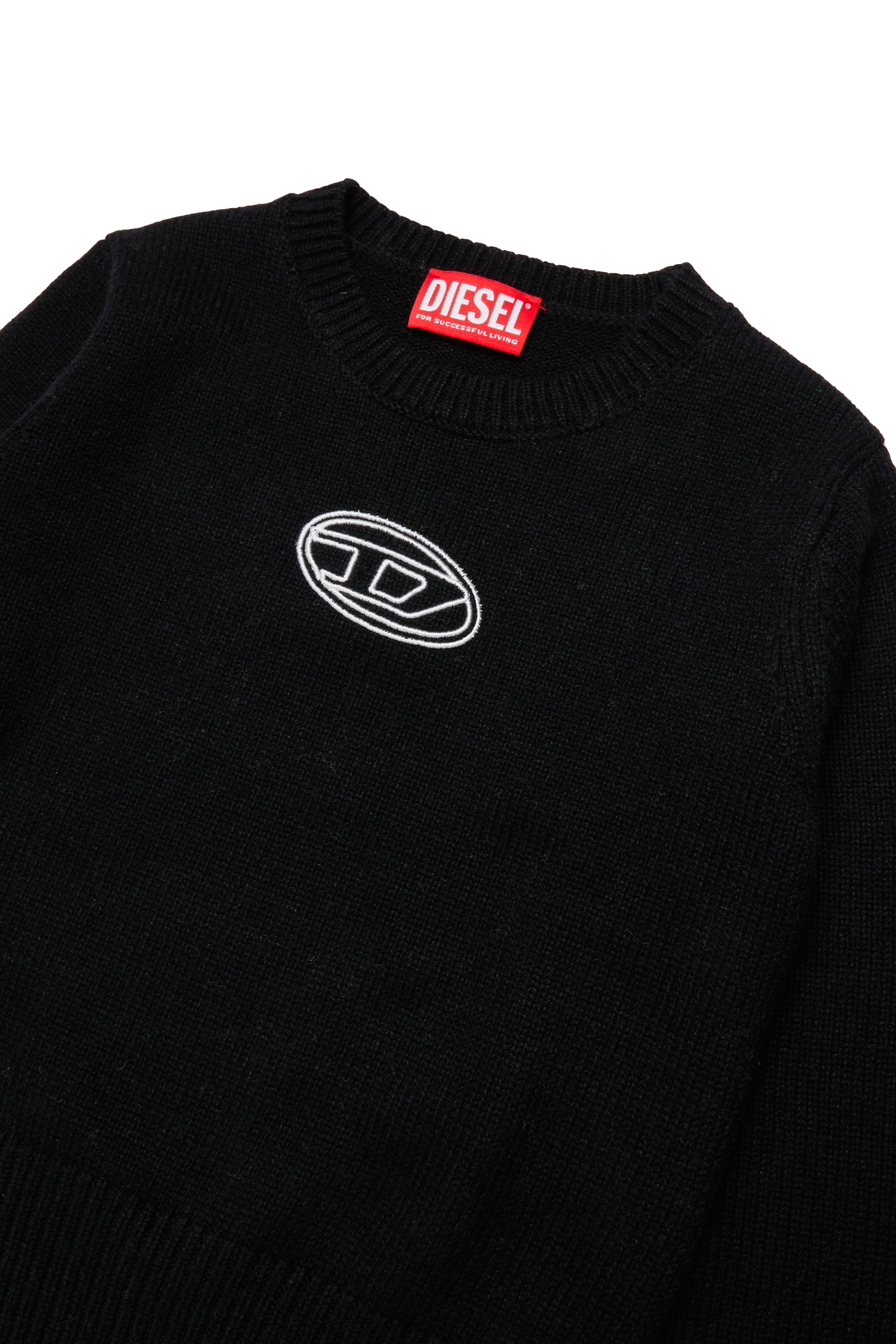 Diesel - KLESSY, Damen Wollmischpullover mit Logo in Schwarz - 3