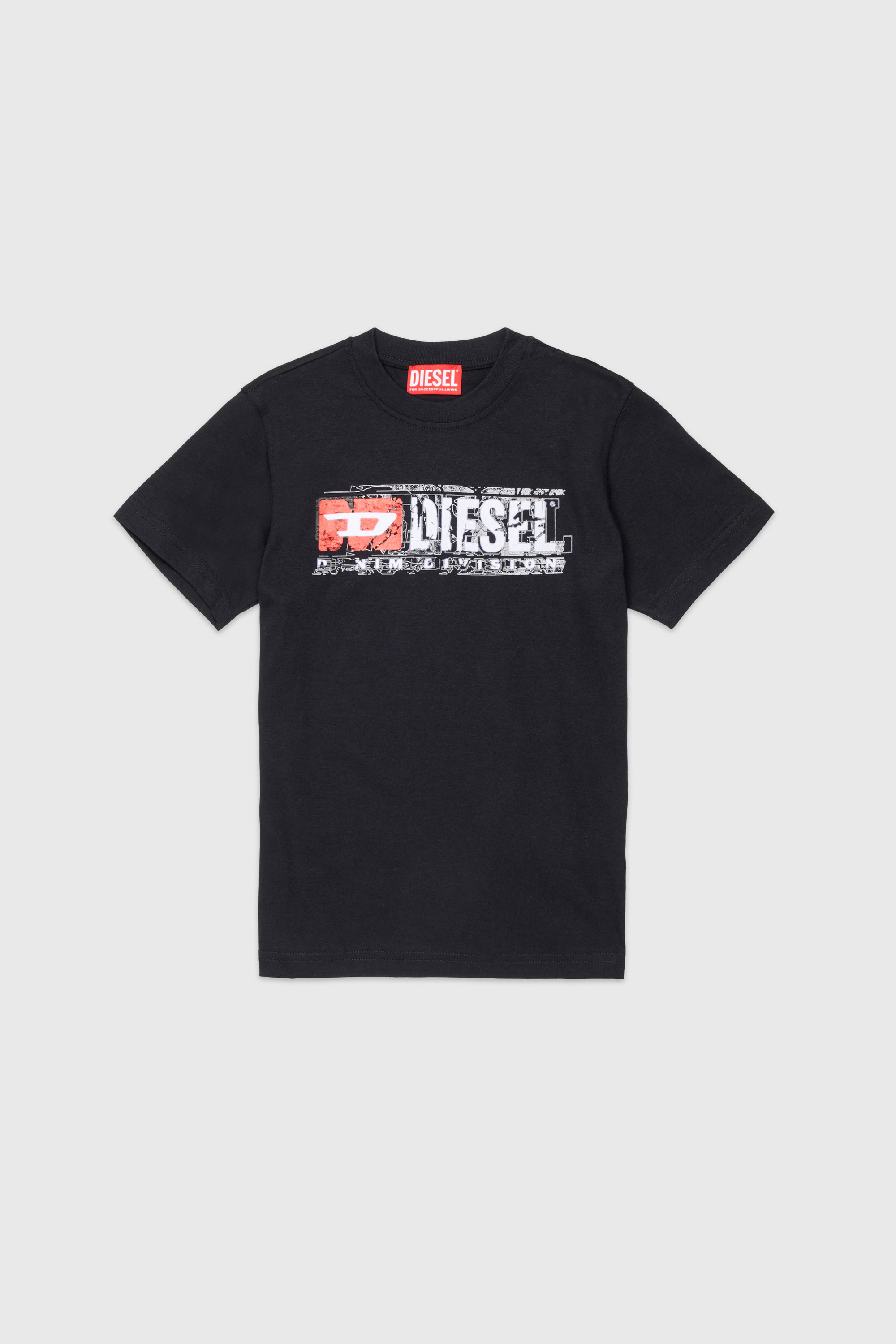 Diesel - TLOMIX, Herren T-shirt mit distressed Logo-Print in null - 1