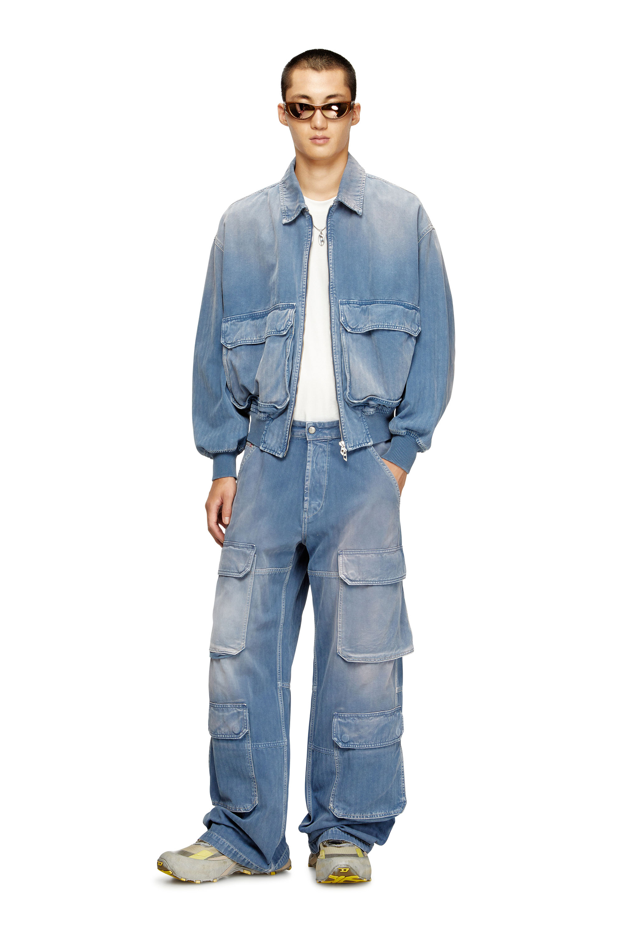 Diesel - Herren Relaxed Jeans D-Touch 09M93, Mittelblau - 2