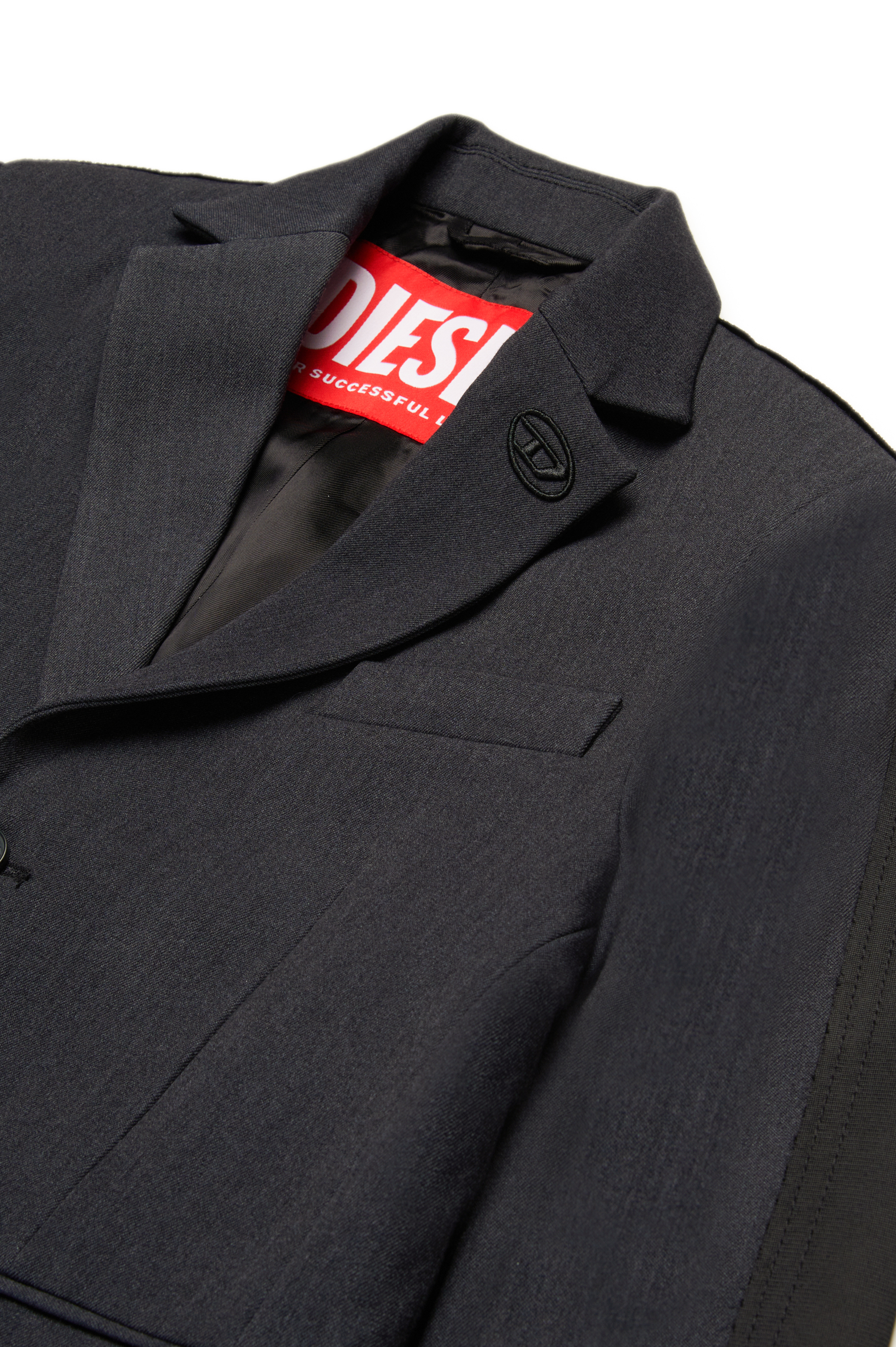 Diesel - JWIRE, Herren Anzugjacke aus Materialmix in Schwarz - 3