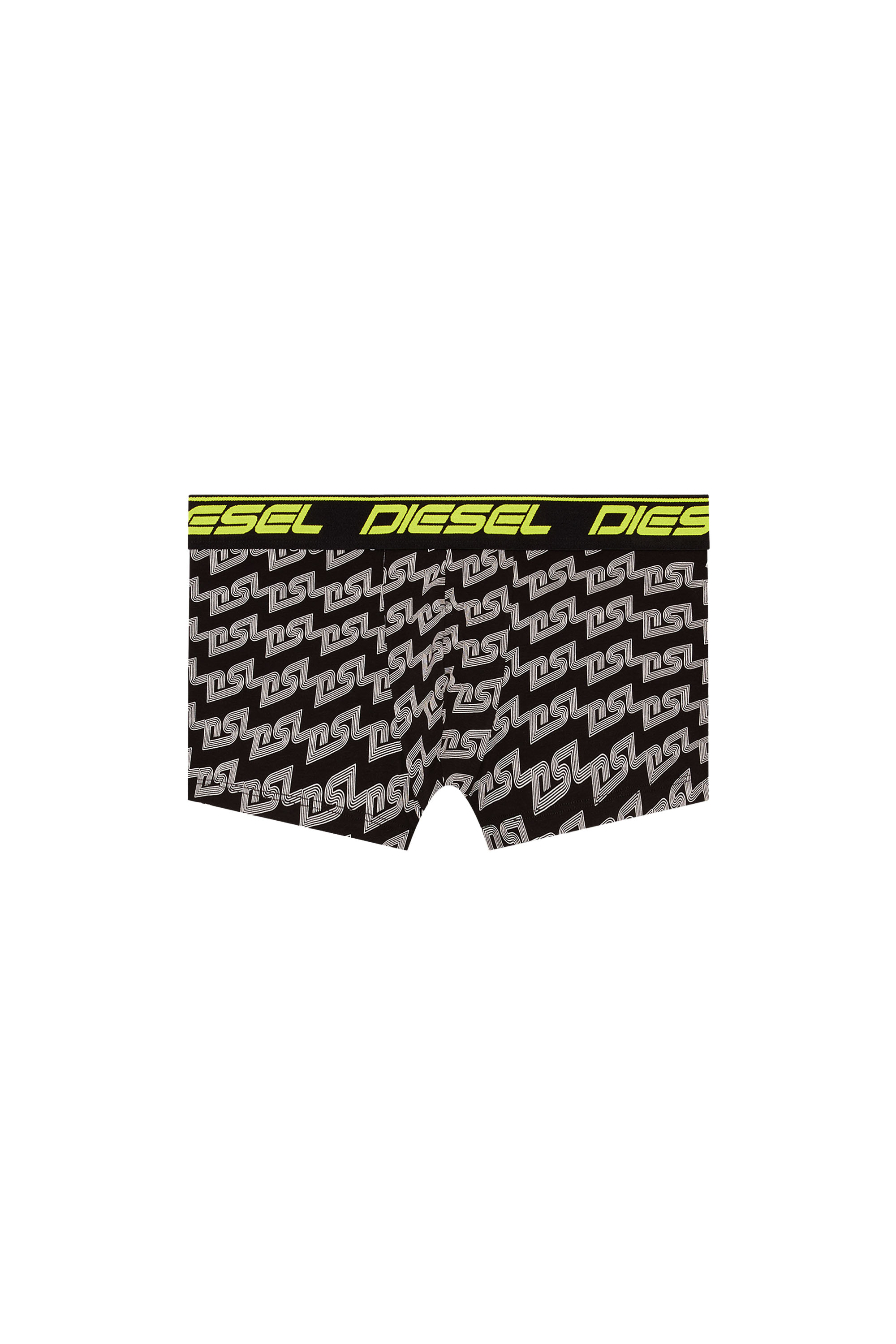 Diesel - UMBX-DAMIEN, Herren Retropants mit Spritzer-Print in Schwarz/Gelb - 4