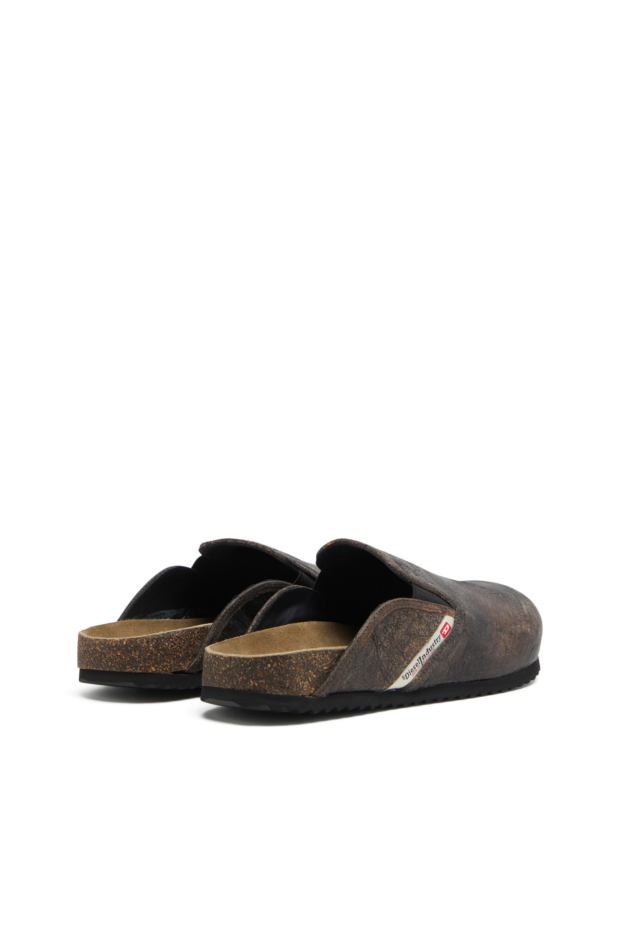 Diesel - D-WOODSTOCK SLIP-ON, Herren D-Woodstock-Clogs aus Wildleder in gerissener Optik in Braun - 3