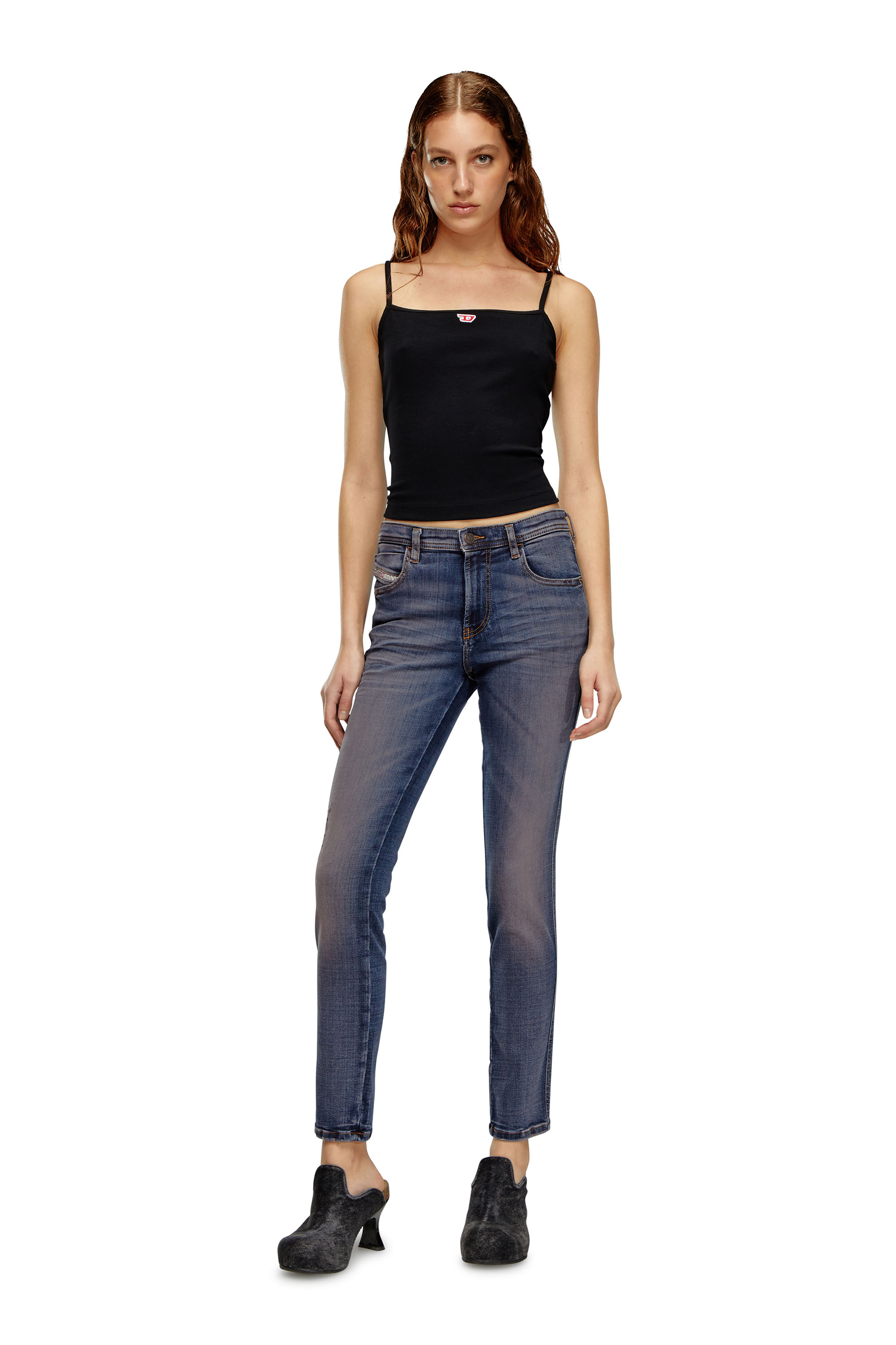 Diesel - Skinny Jeans 2015 Babhila 0PFAY, Dark Blue - Image 4