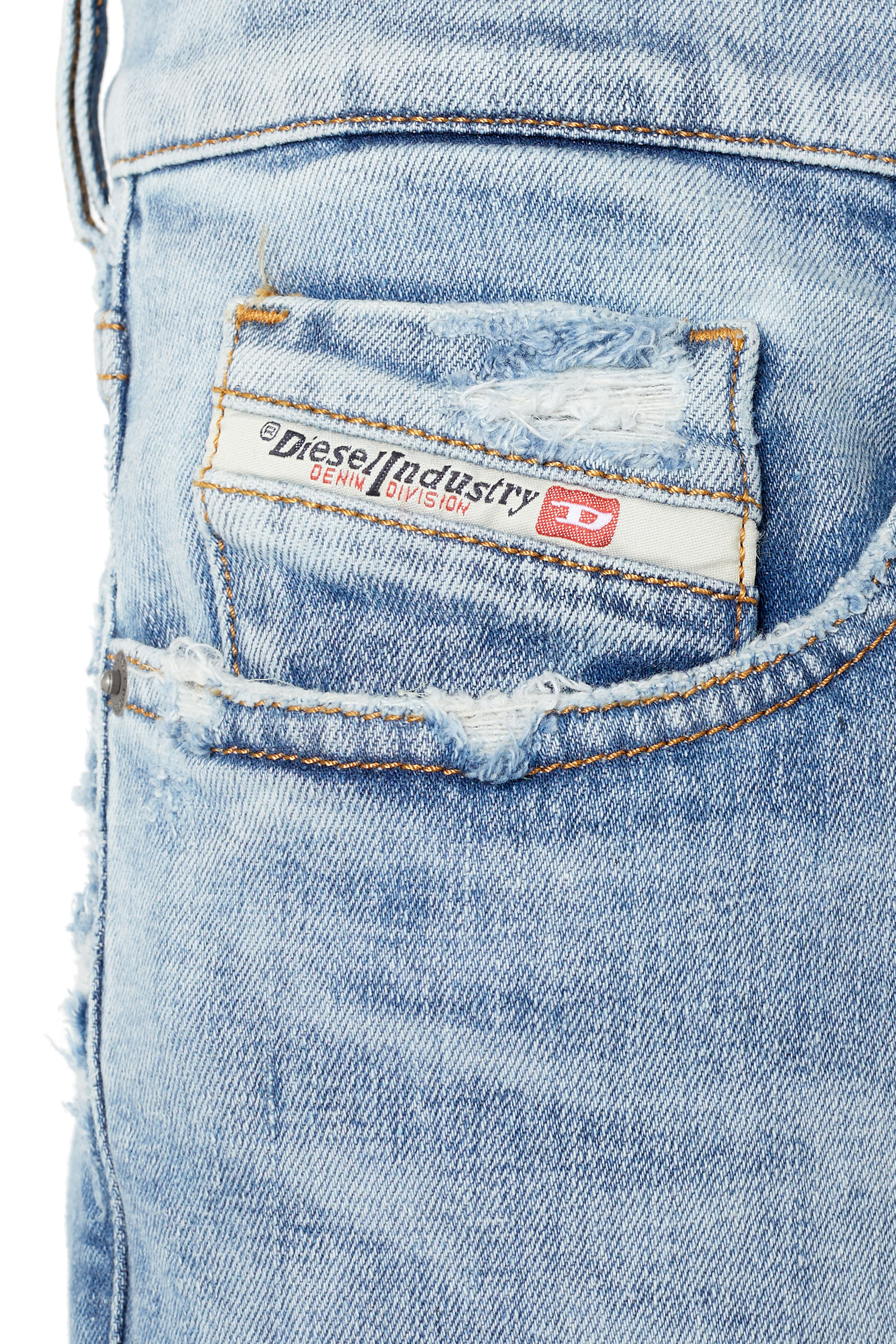 Diesel - Slim Jeans 2019 D-Strukt 09E67, Hellblau - Image 4