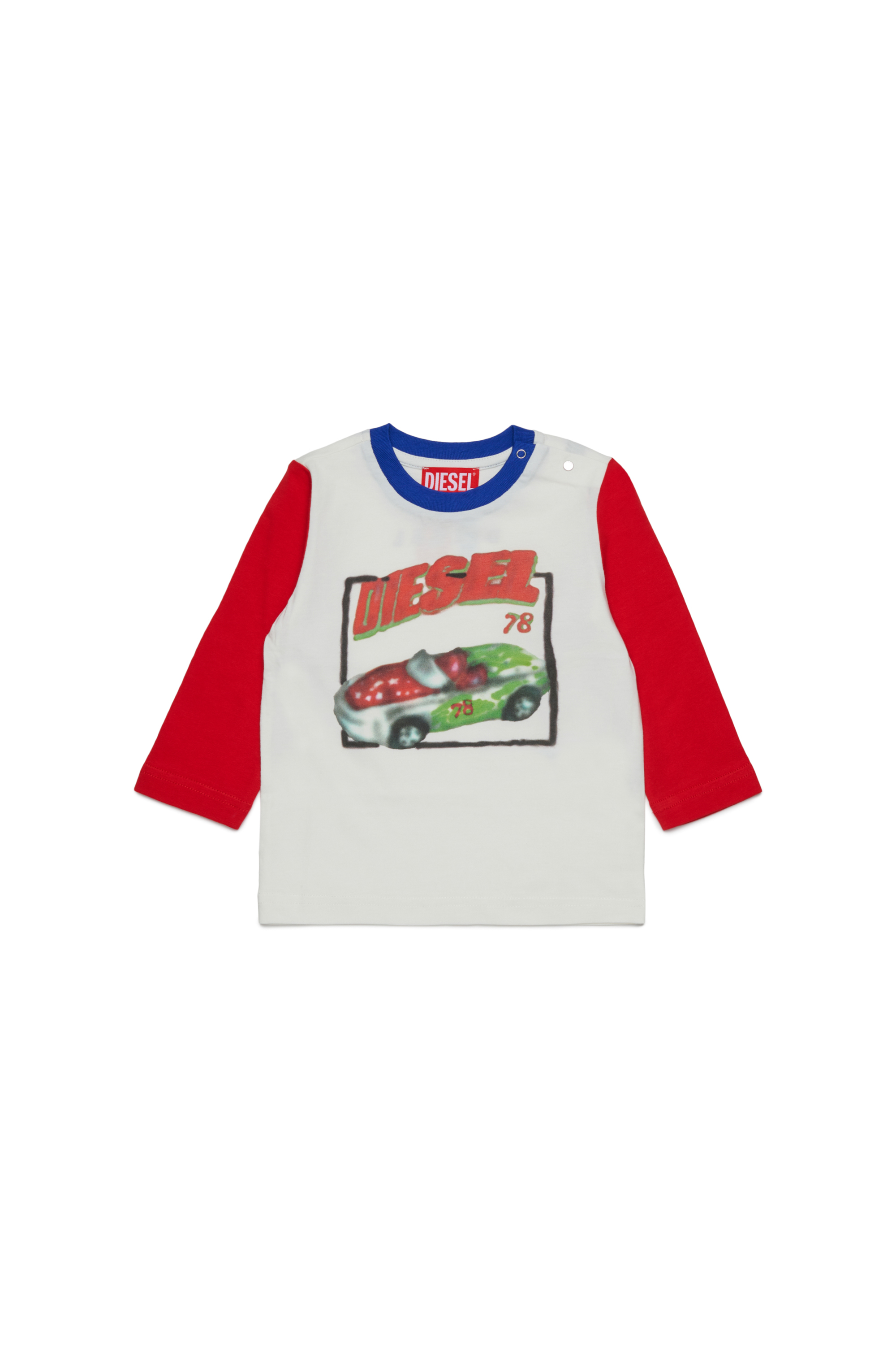 Diesel - TDOLB, Man's Cotton t-shirt with print in White - 1