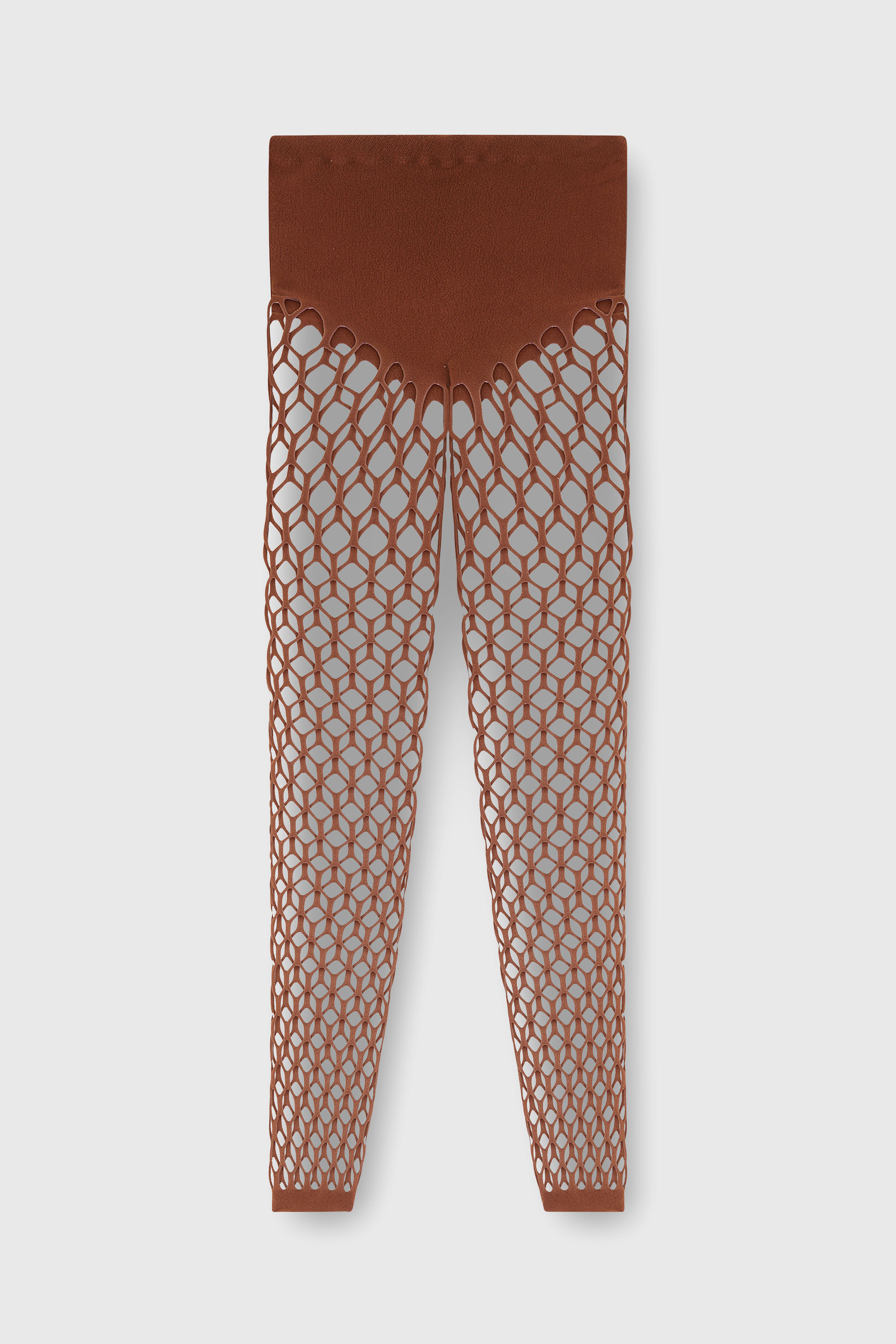 Diesel - M-ZORDA, Damen Dehnbare mesh-knit Strumpfhose in Braun - 2