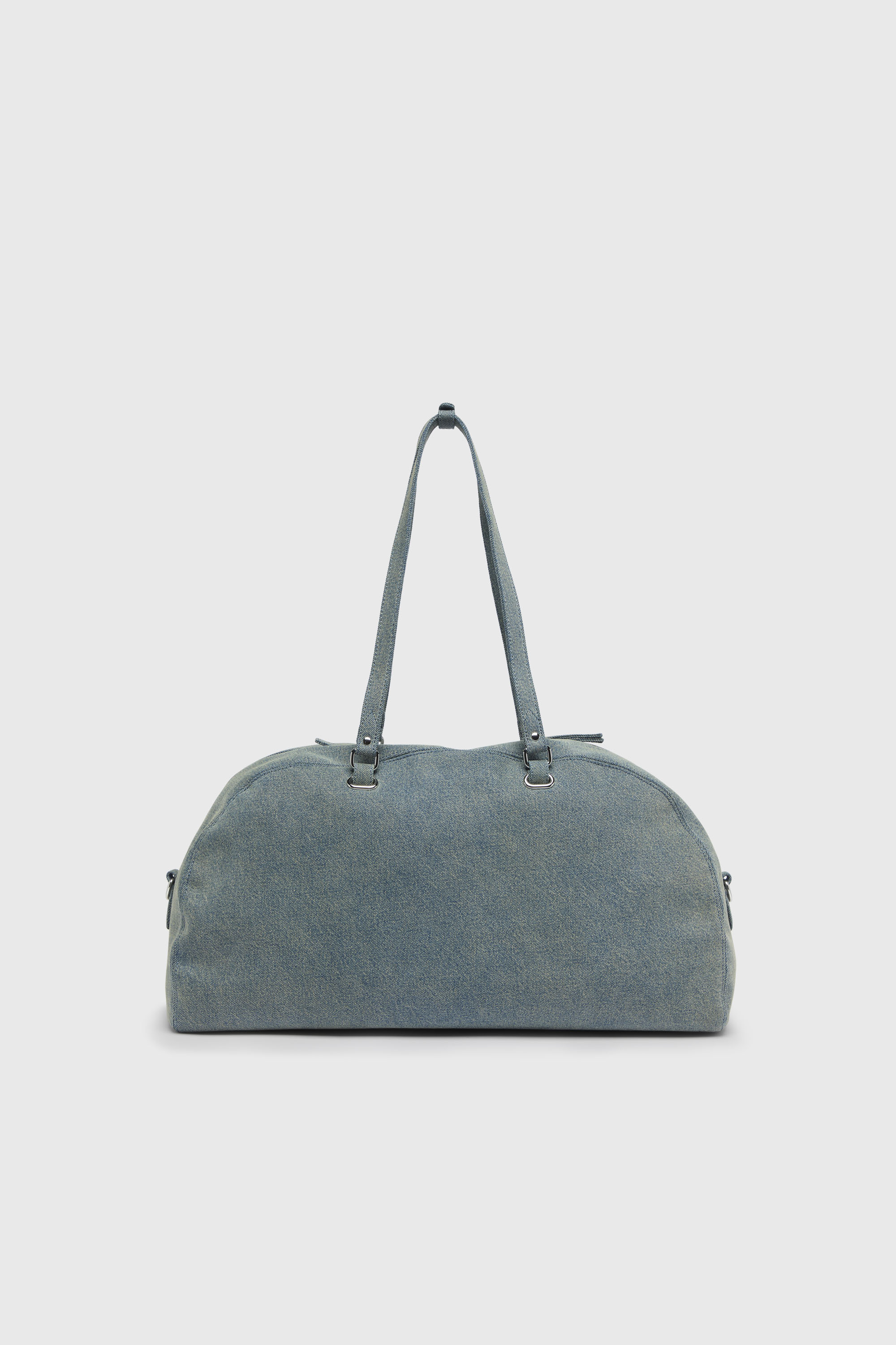 Diesel - 1DR DOME SOFT DUFFLE XL, Unisex 1DR Dome-Duffle-Tasche aus Denim mit Oval D Logo in Hellblau - 3