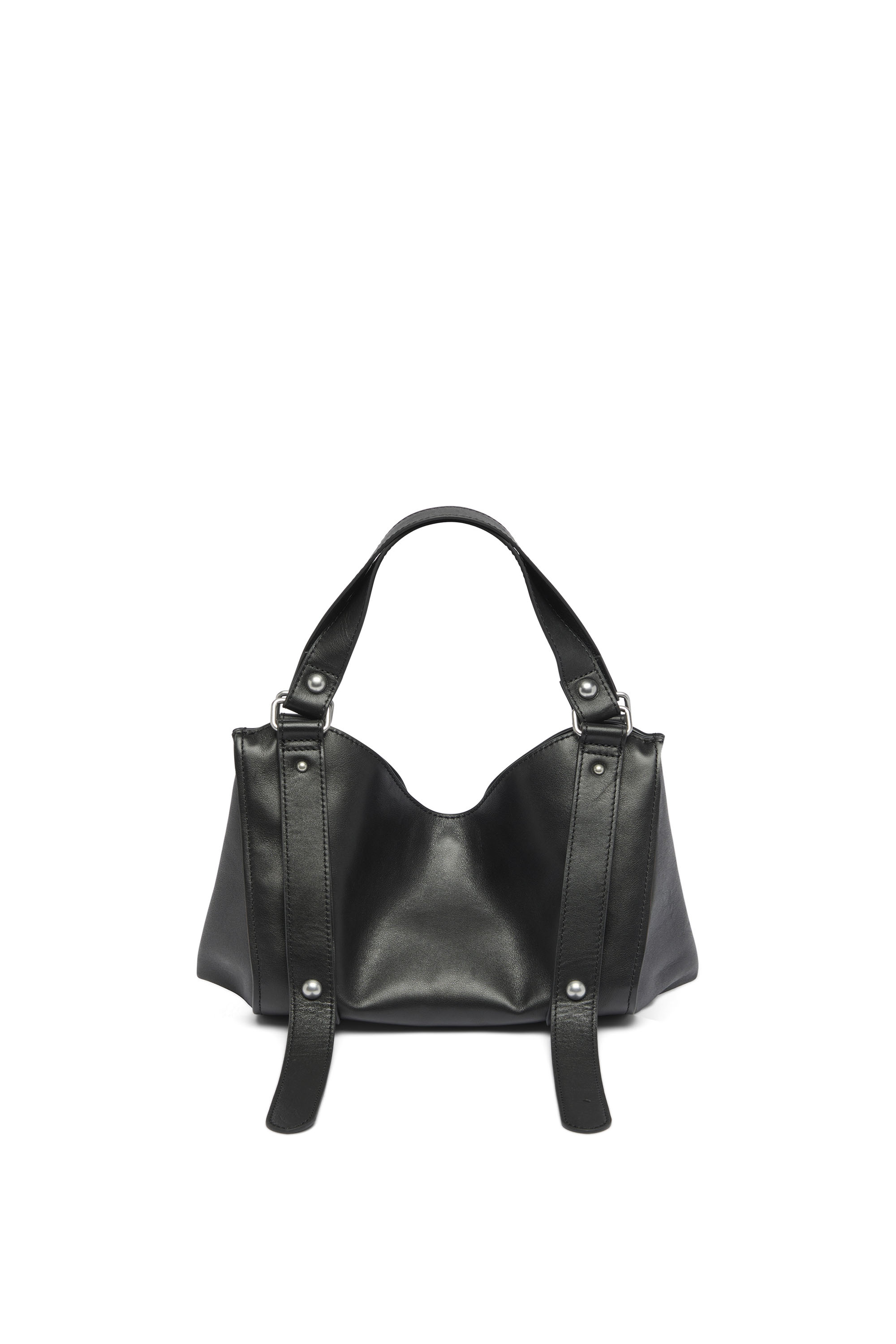 Diesel - D-ONE TOPHANDLE S, Damen D-One-Small Henkeltasche aus behandeltem Leder in Schwarz - 3