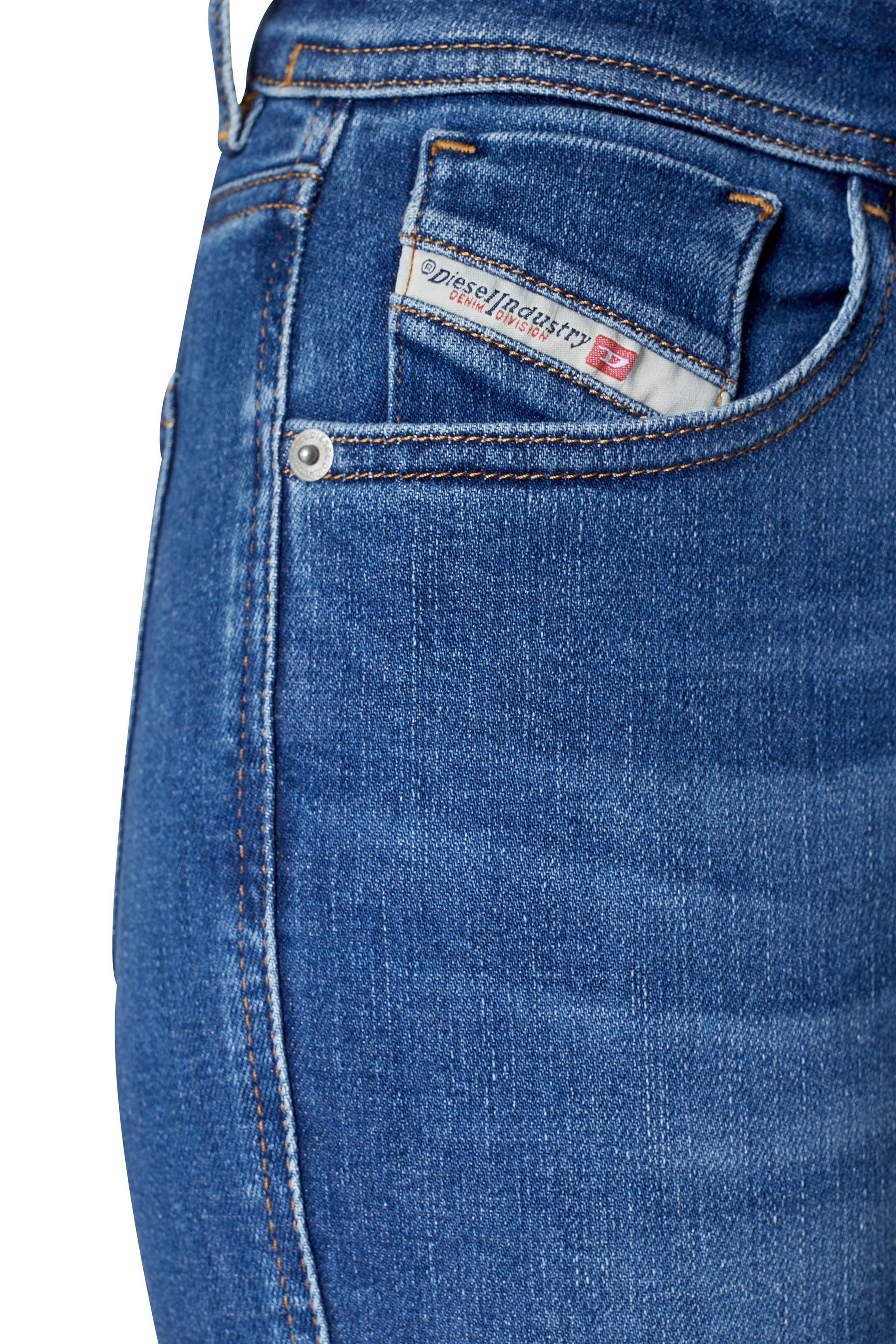 Diesel - Super skinny Jeans 2017 Slandy 09C21, Mittelblau - Image 4