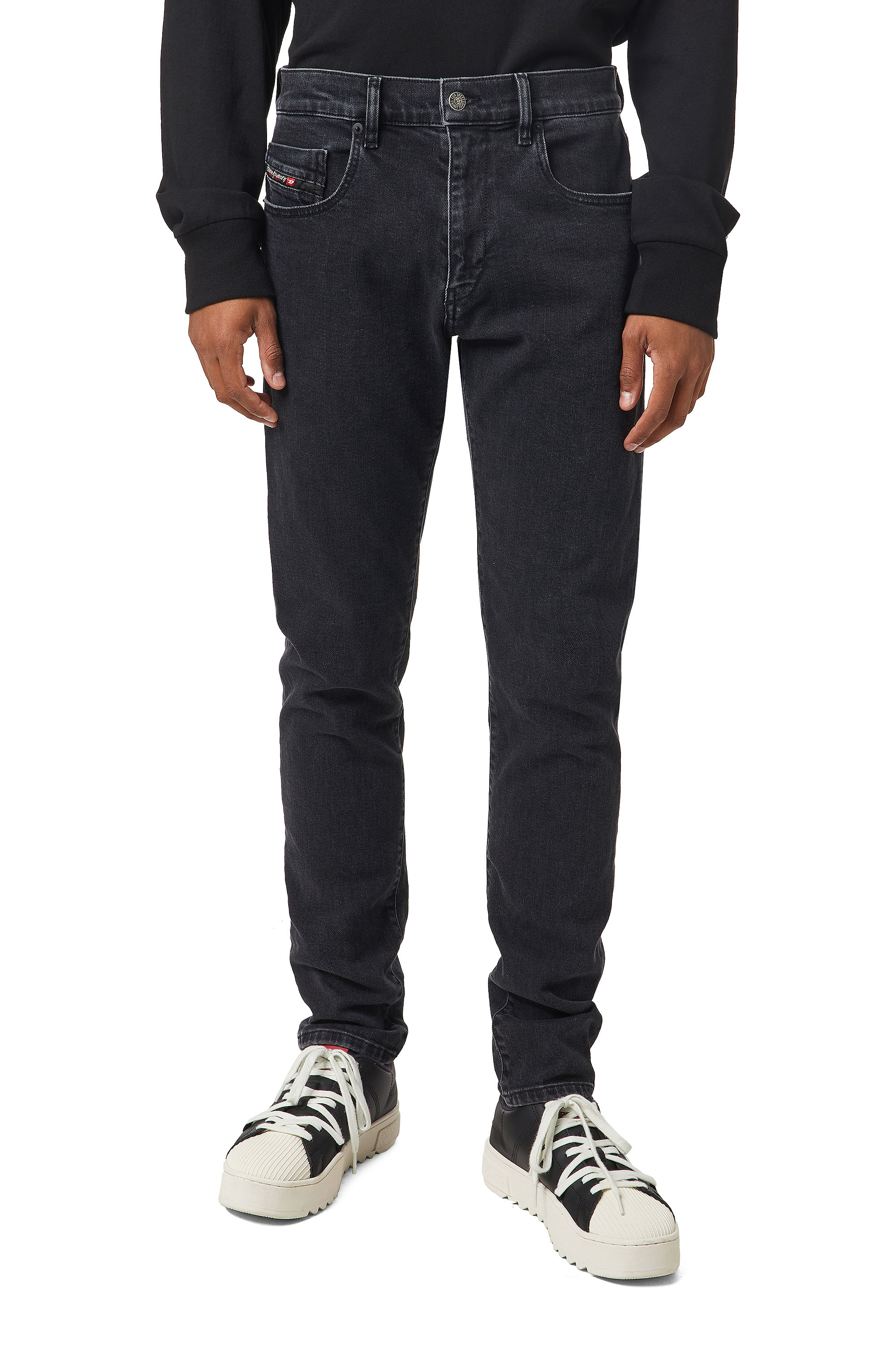 D-Strukt 09A14, Schwarz/Dunkelgrau - Jeans