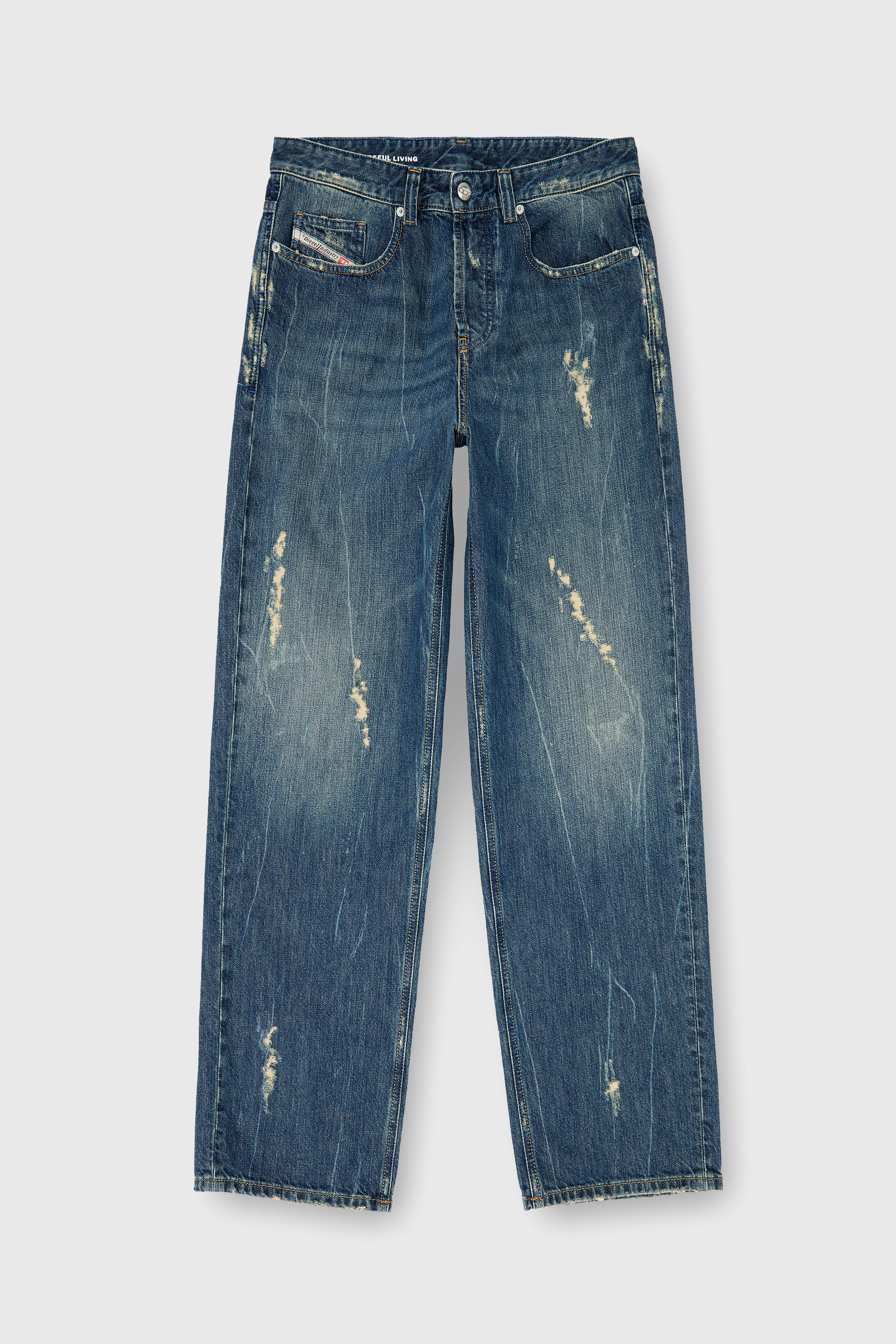 Diesel - Herren Relaxed Jeans 2001 D-Macro 09Q28, Mittelblau - 6