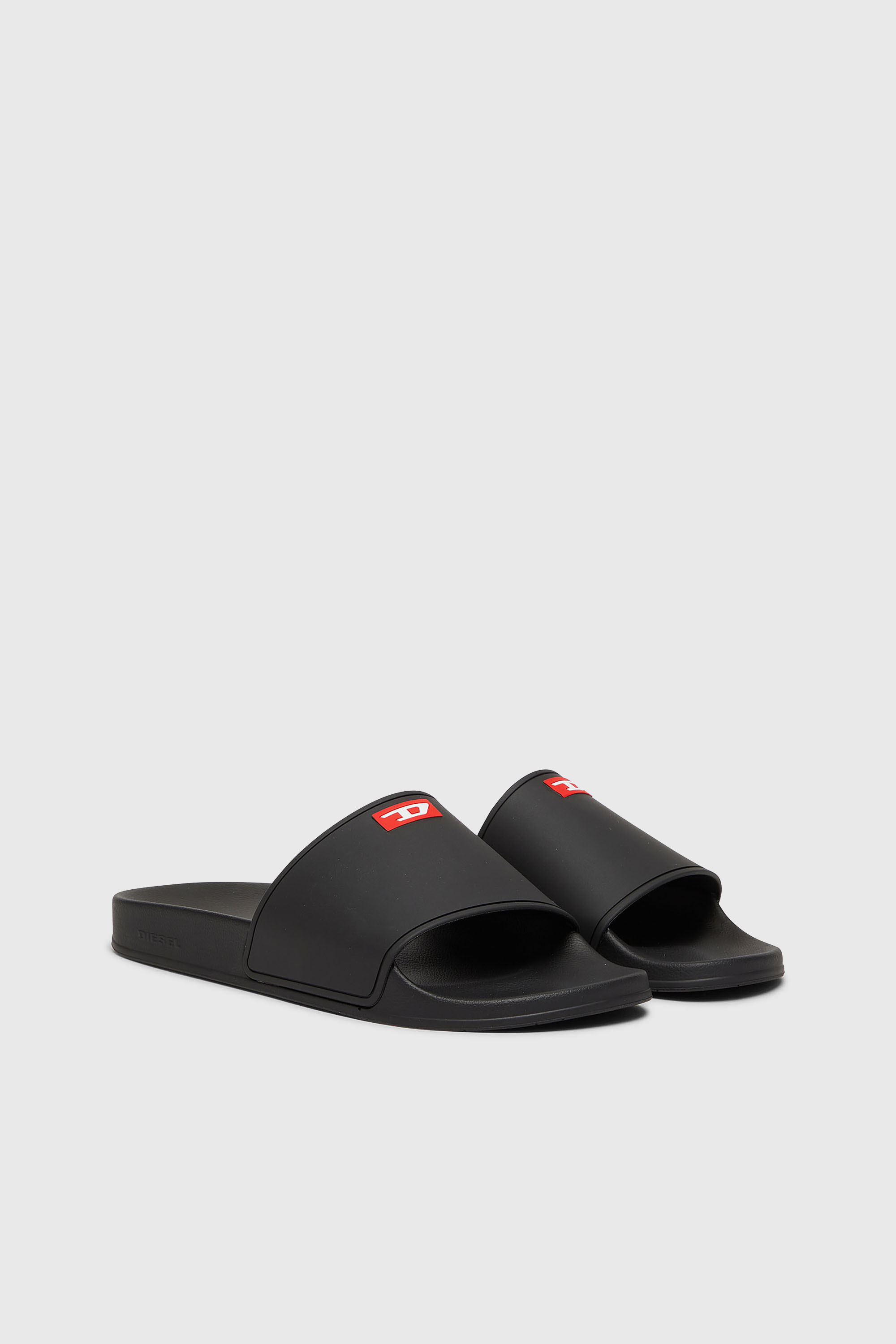 Diesel - SA-SWIM, Herren Sa-Swim-Pool-Slides aus Gummi mit D-Logo in Schwarz - 2