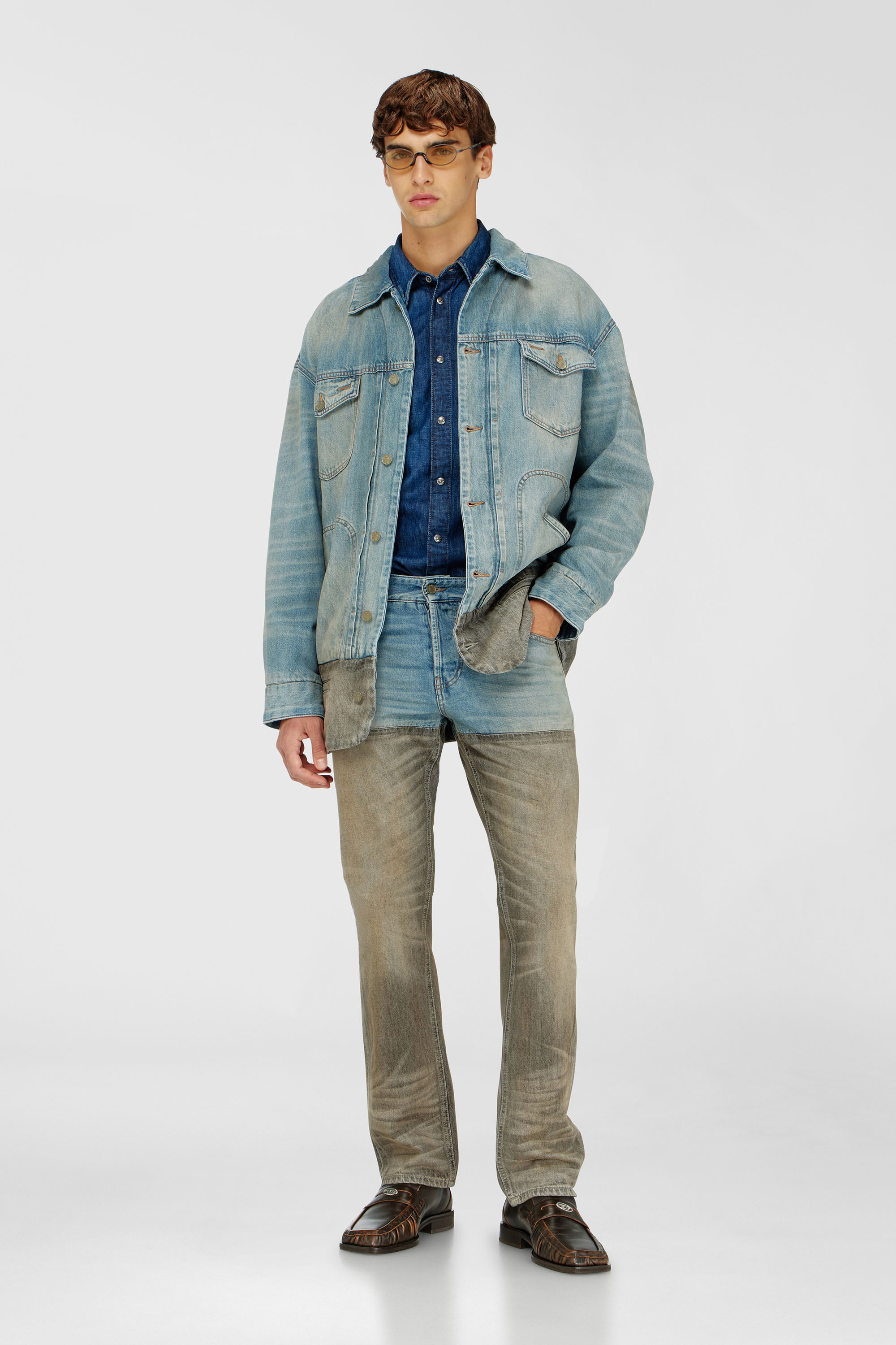 Diesel - Herren Slim Jeans 1993 D-Vyl 0ADDX, Grau/Blau - 2